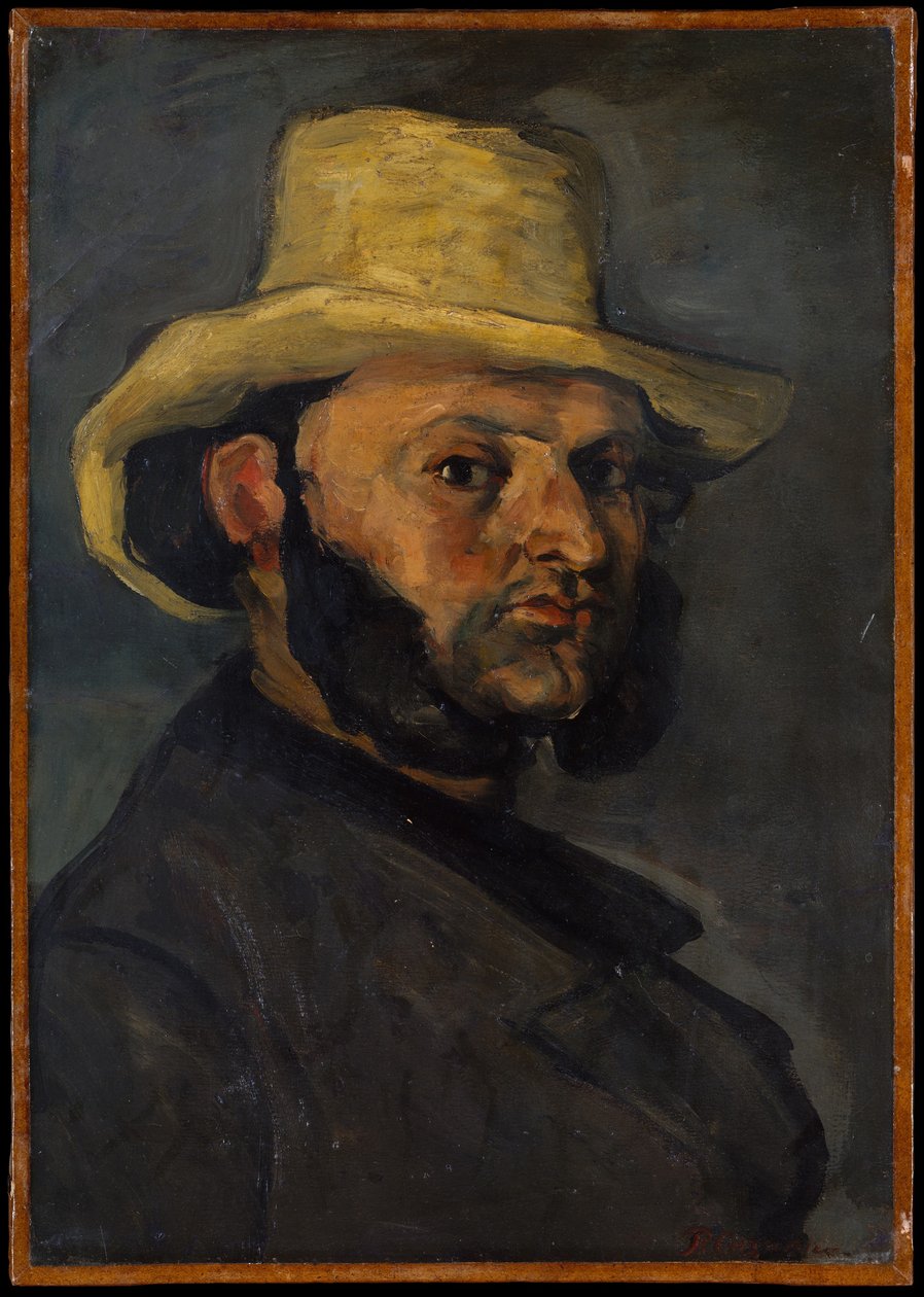Gustave Boyer (nar. 1840) ve slaměném klobouku od Paul Cézanne