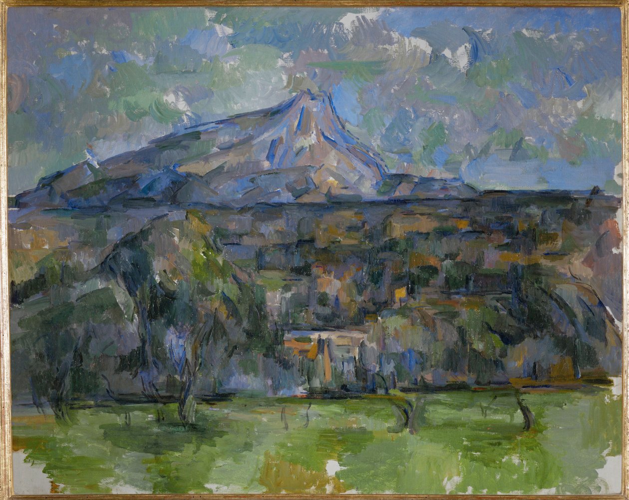 La Montagne Sainte Victoire vue des Lauves (olej na plátně) od Paul Cezanne