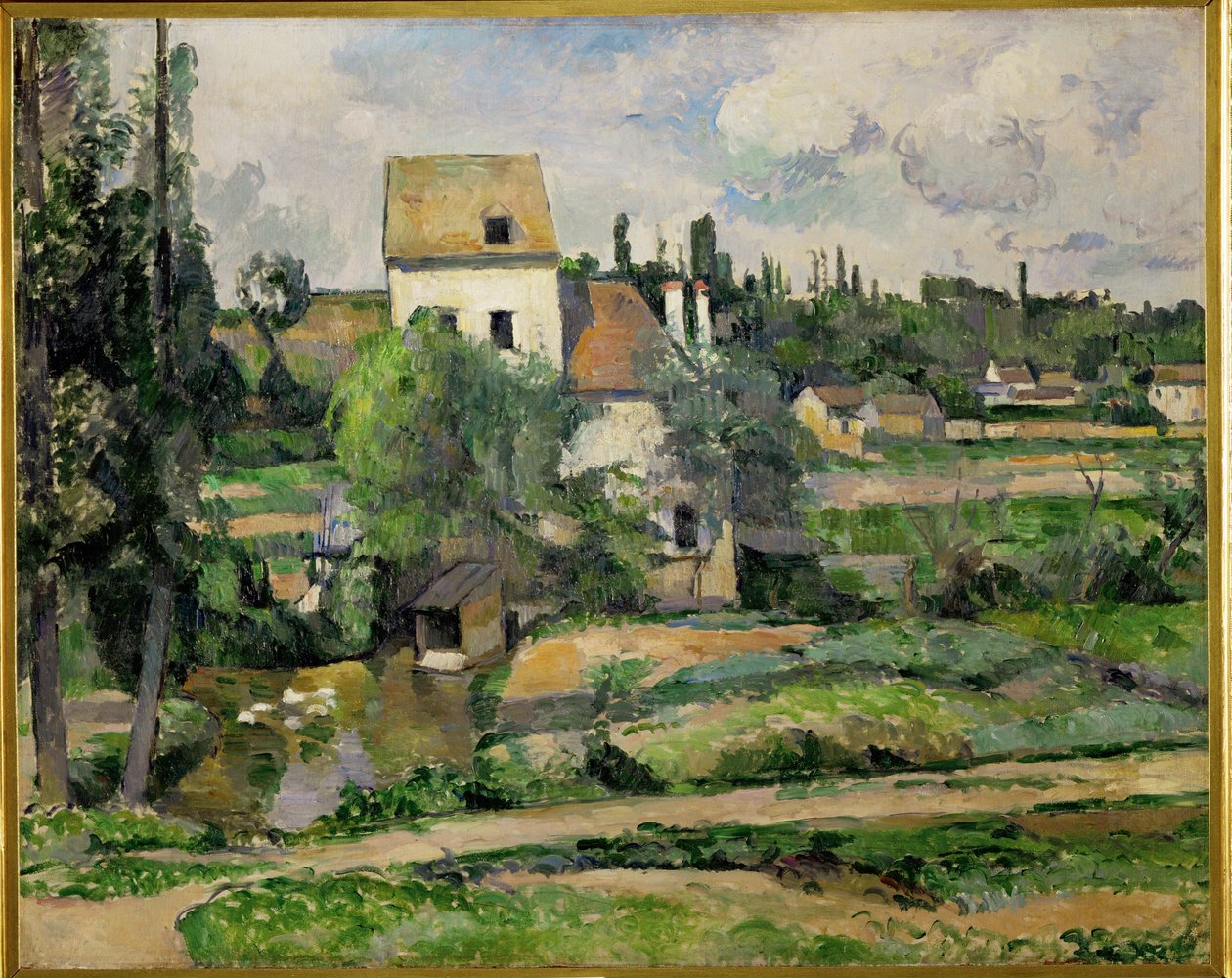 Mlýn na Couleuvre (olej na plátně) od Paul Cezanne