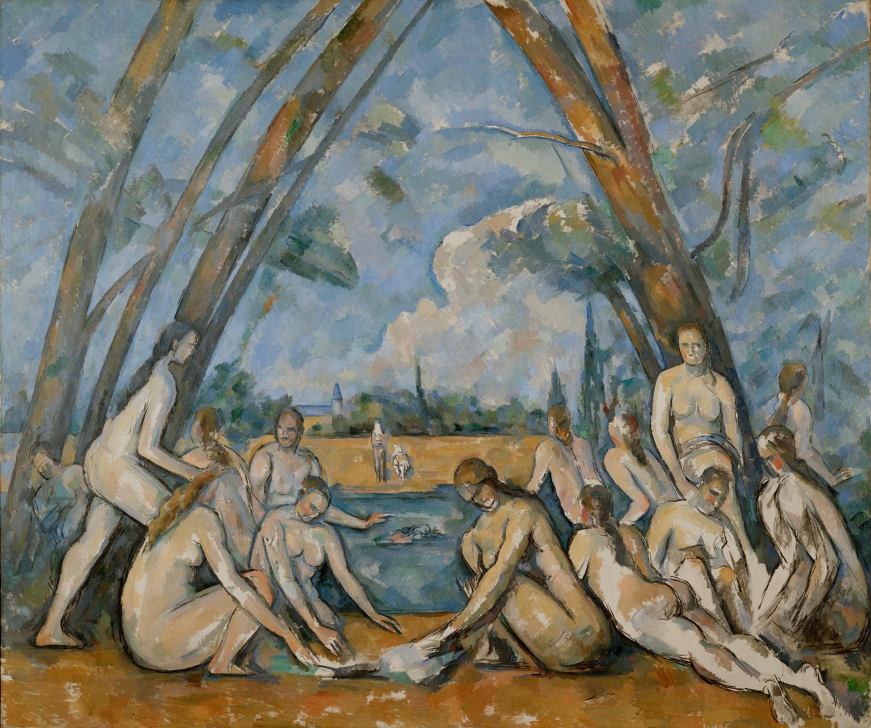 Velké koupající se ženy od Paul Cézanne