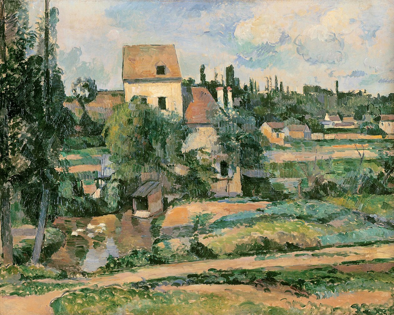 Moulin de la Couleuvre v Pontoise od Paul Cézanne