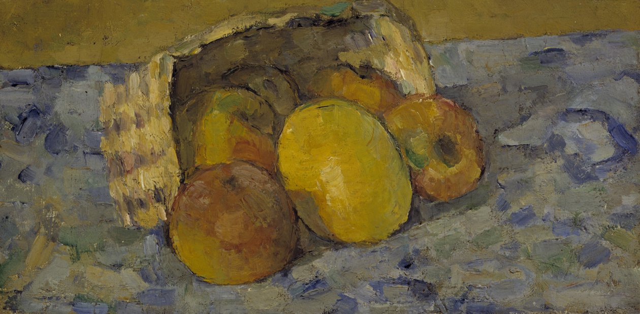 Převrácený košík ovoce, kolem roku 1877 (olej na plátně) od Paul Cézanne