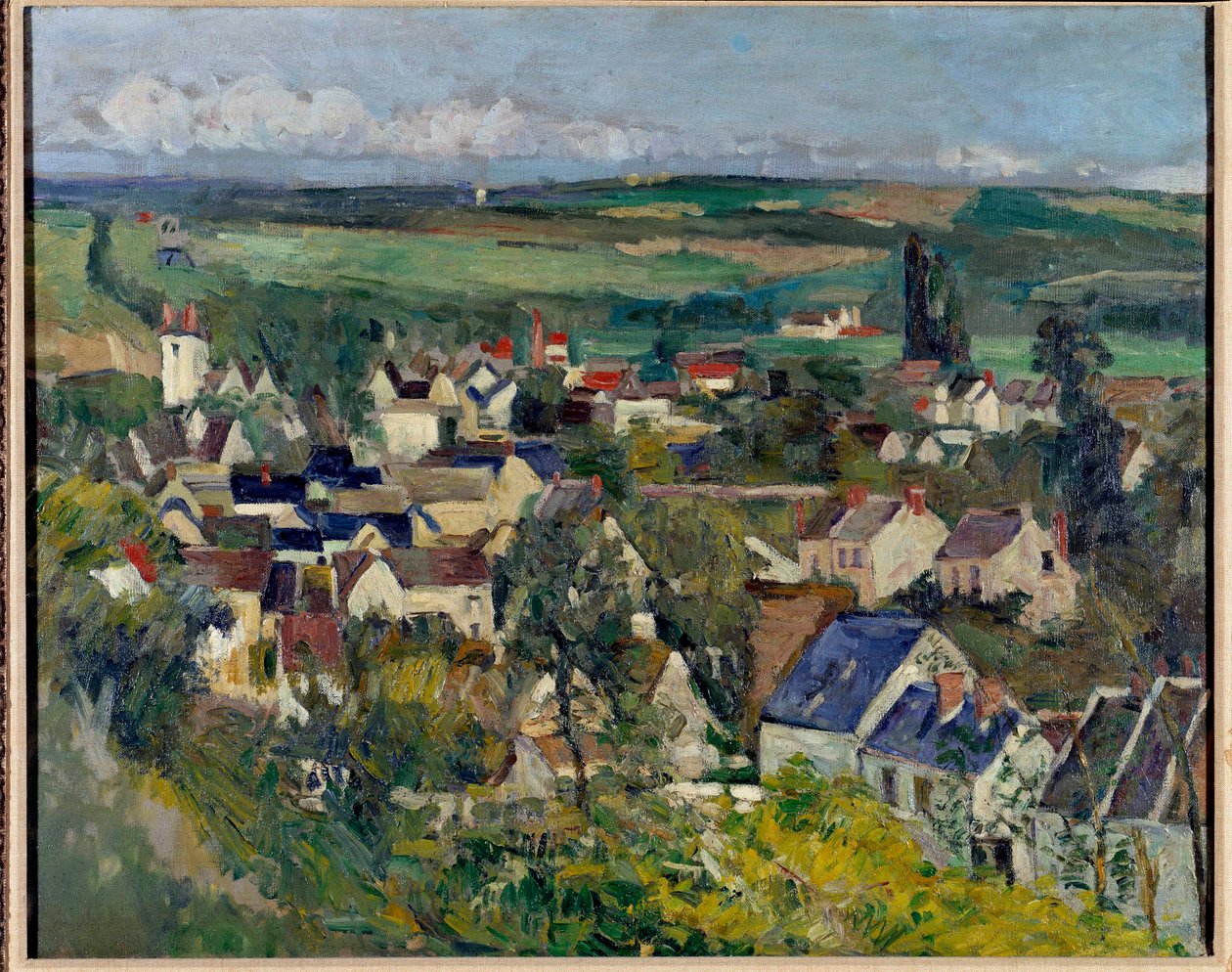 Panoramatický výhled na Auvers-sur-Oise od Paul Cézanne
