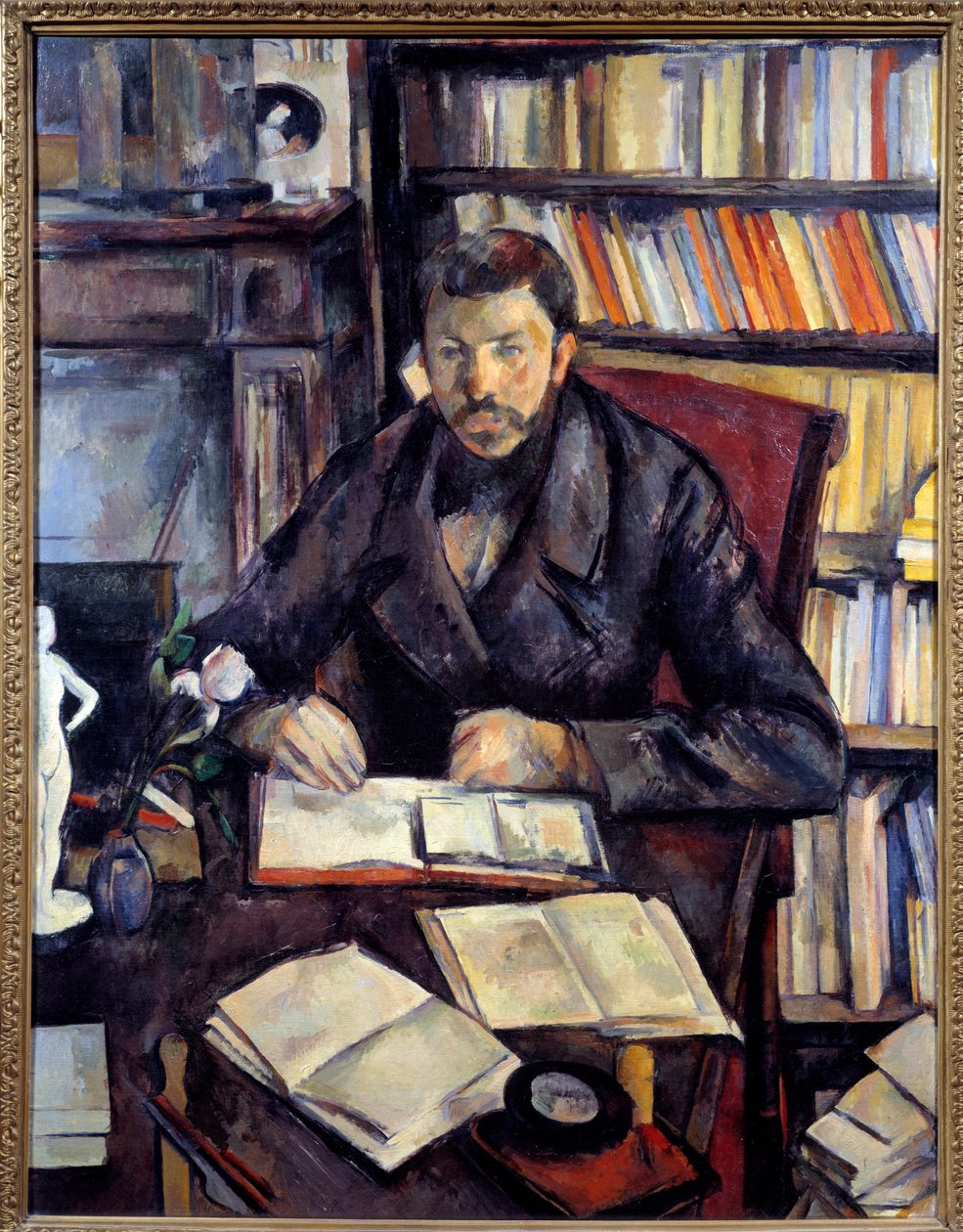 Portrét Gustava Geffroye (1855-1926) Spisovatel Malba Paula Cezanna (1839-1906) 1895 Ne. 1,16 x 0,89 m Paříž, musee d