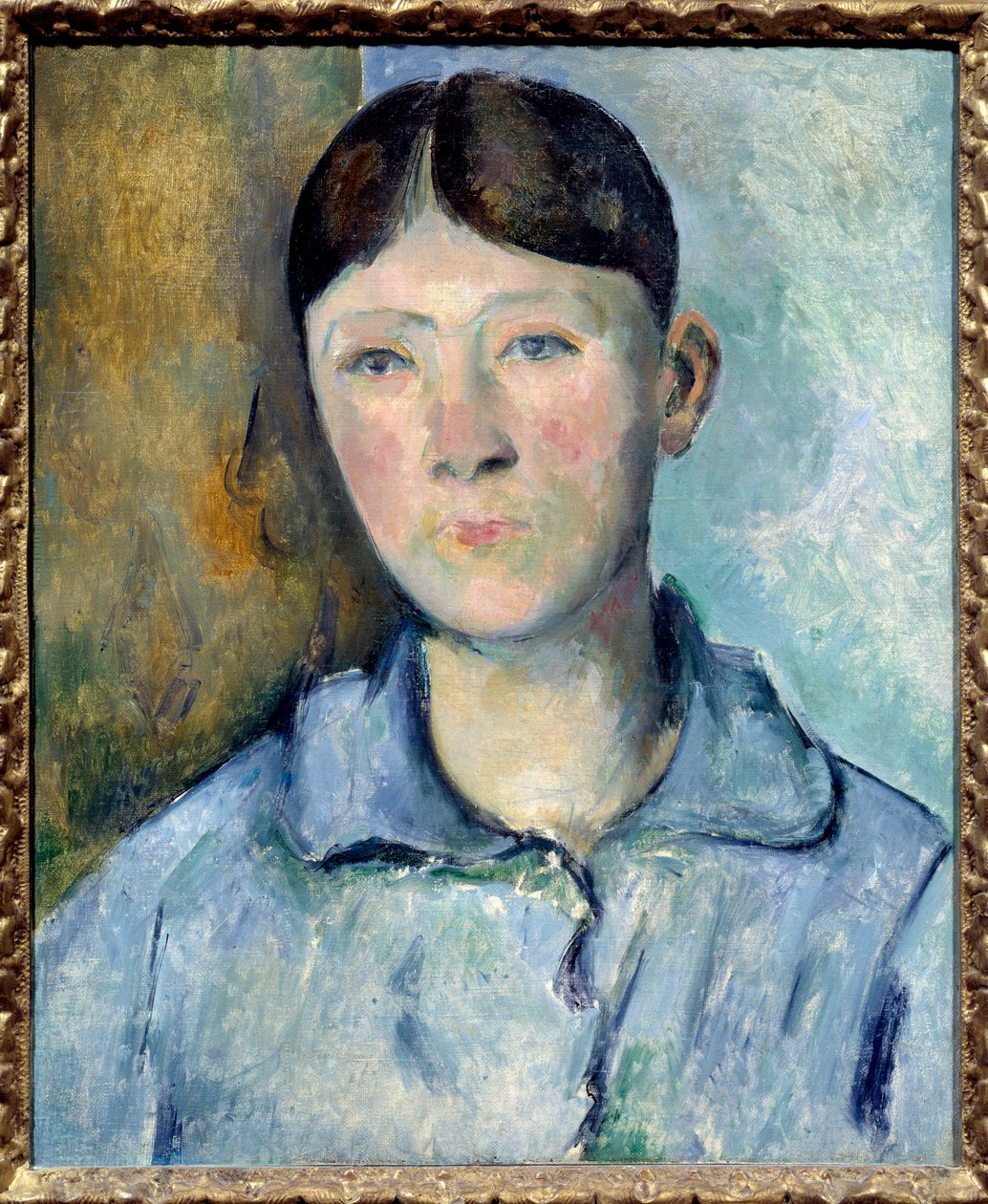 Portrét Madame Cezanne (rozená Hortense Fiquet od Paul Cézanne