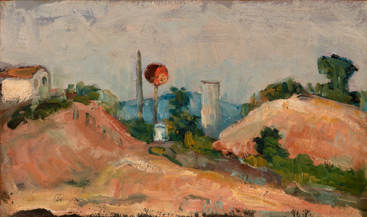Železniční řez od Paul Cézanne