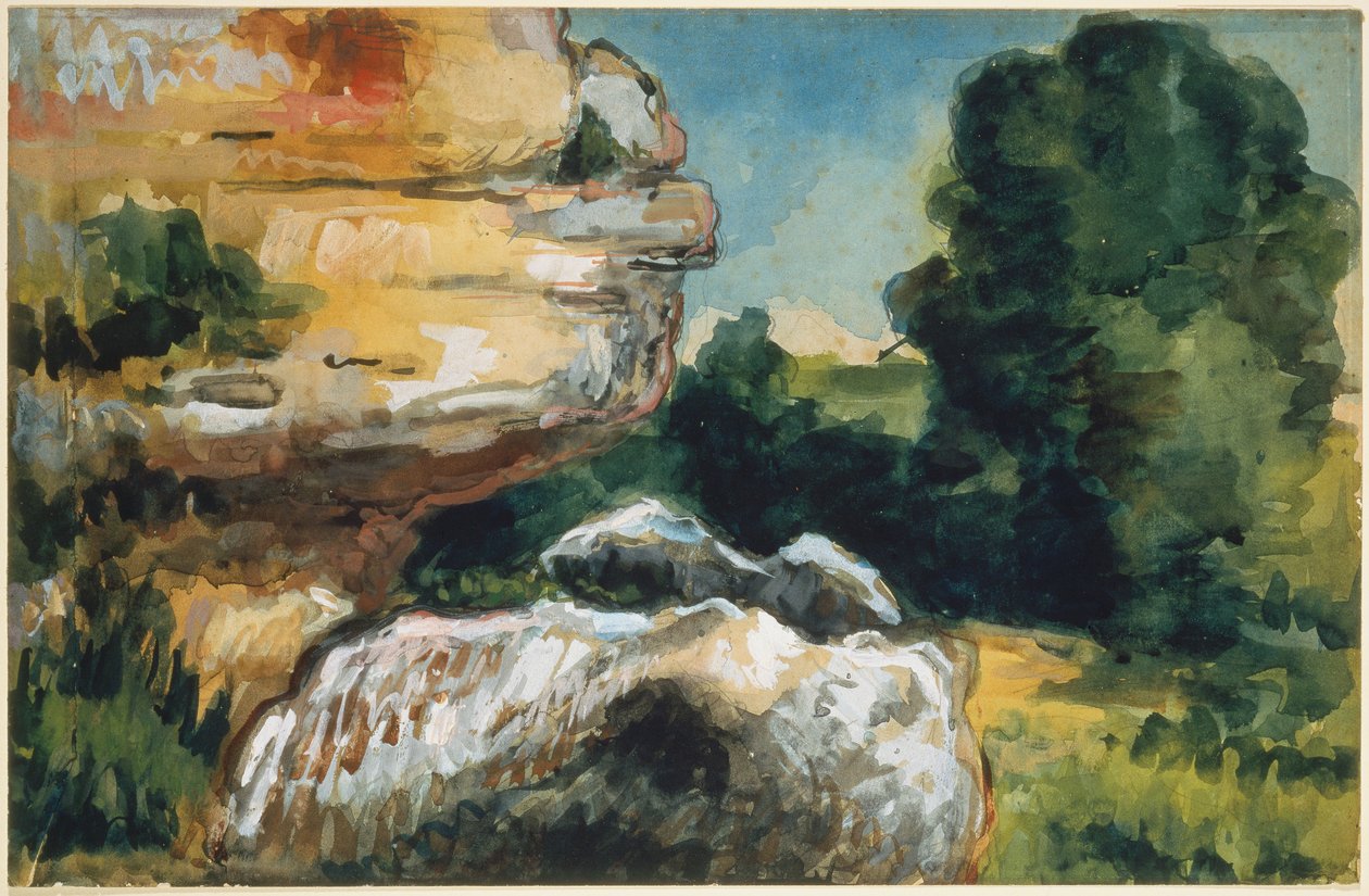 Skály od Paul Cézanne