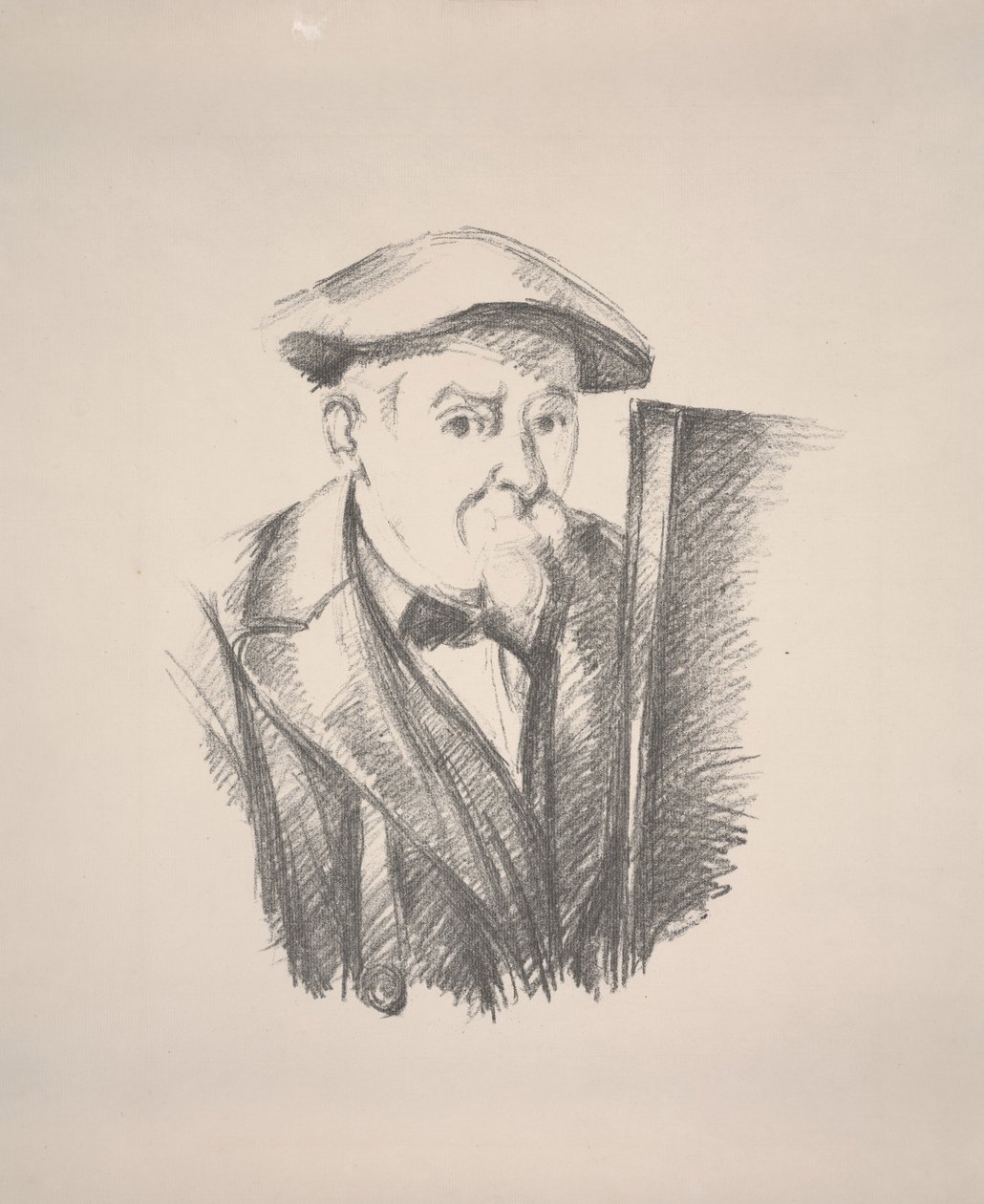 Autoportrét (inkoust, papír, lito) od Paul Cézanne