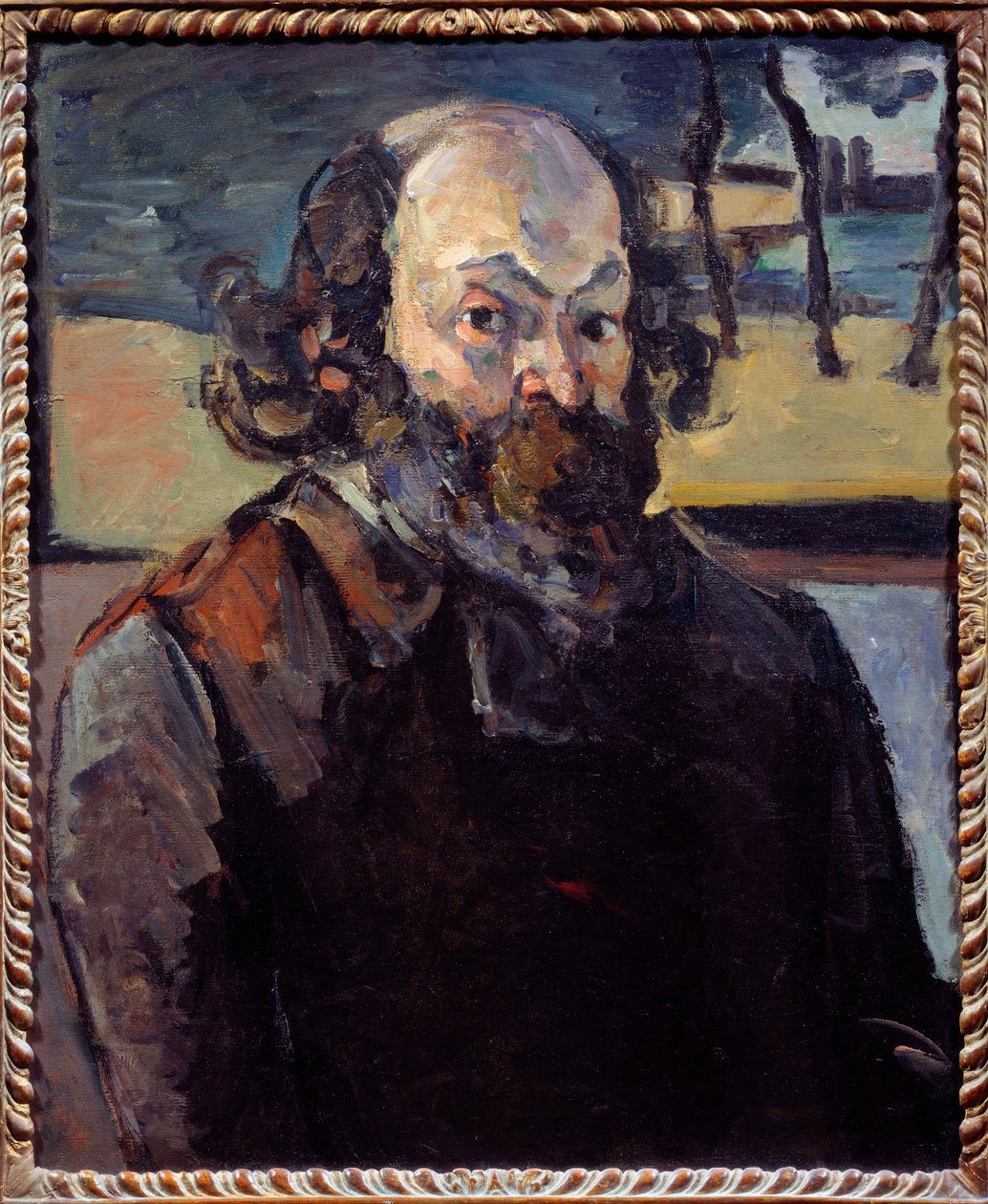 Autoportrét od Paula Cezanna (1839-1906) 1873-1876 Sun. 0,64x0,53 m Paříž, musee d