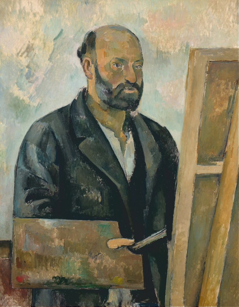 Autoportrét s paletou, asi 1890 (olej na plátně) od Paul Cézanne