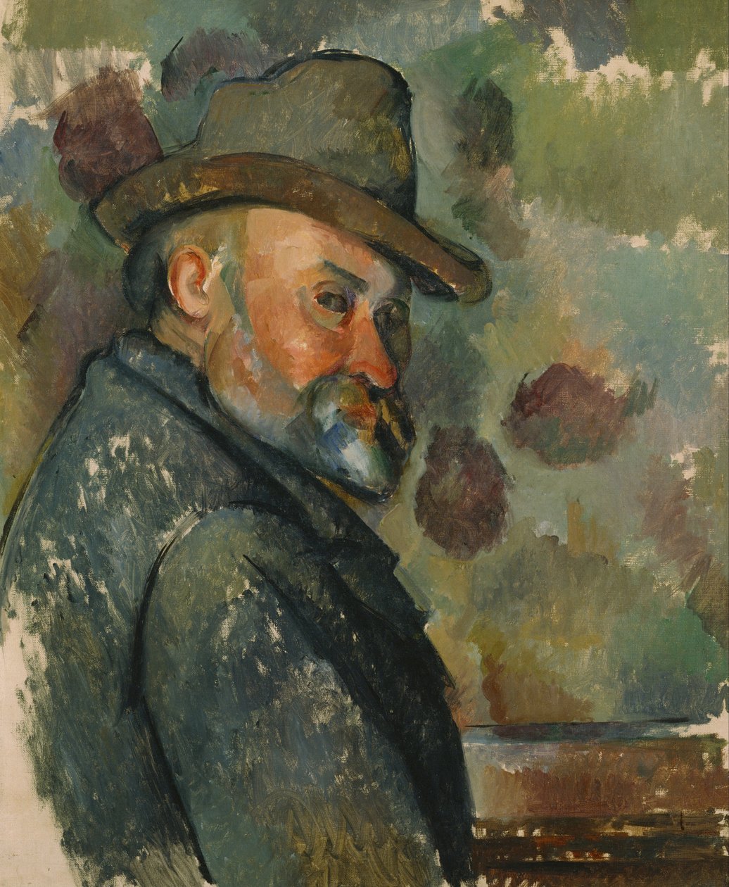 Autoportrét v měkkém klobouku od Paul Cézanne