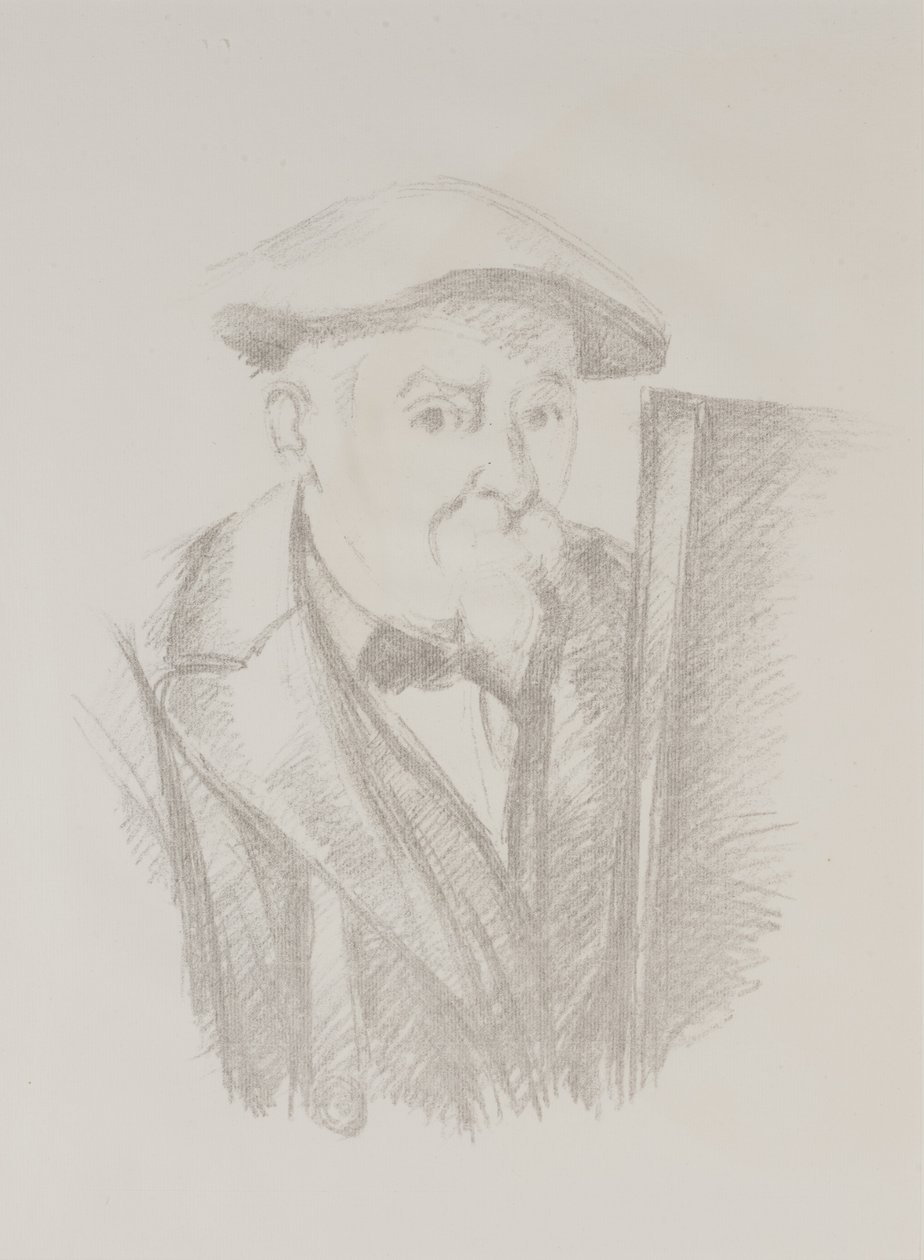 Autoportrét před stojanem od Paul Cézanne