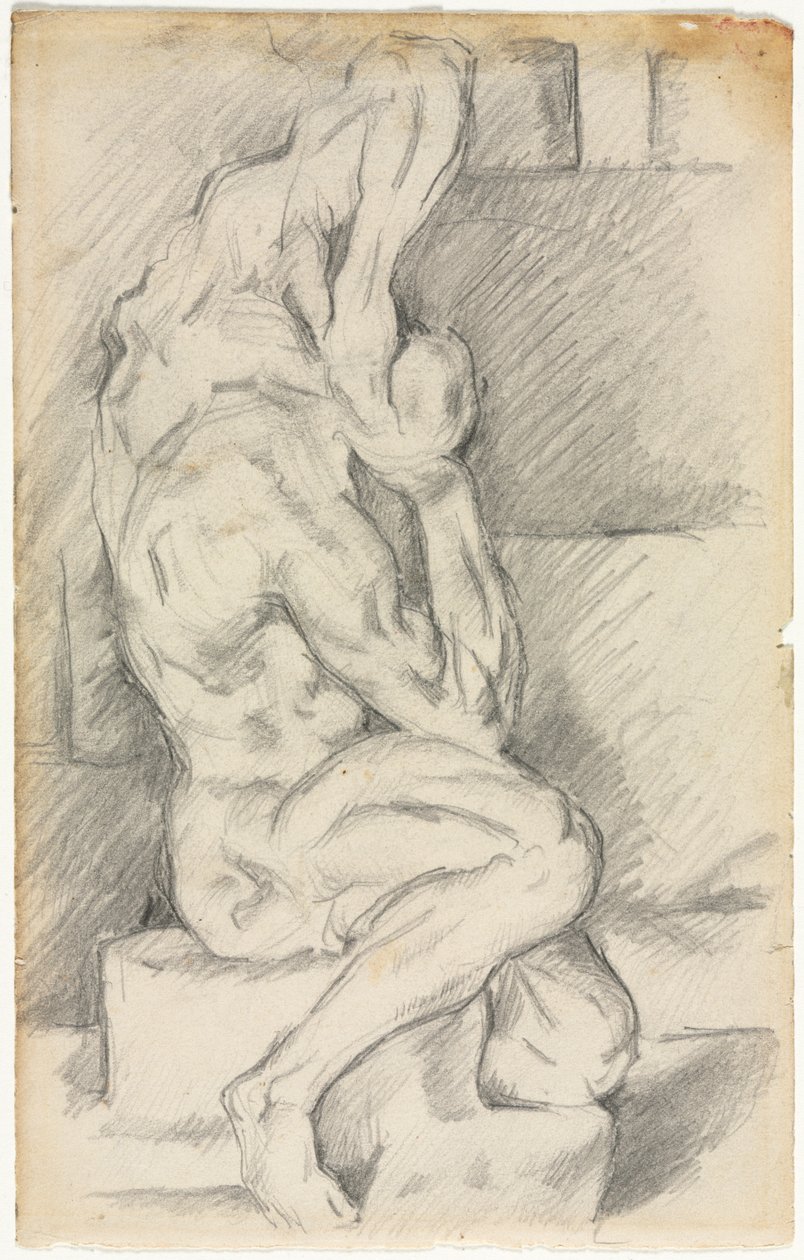 Náčrt anatomické sochy (recto) od Paul Cézanne