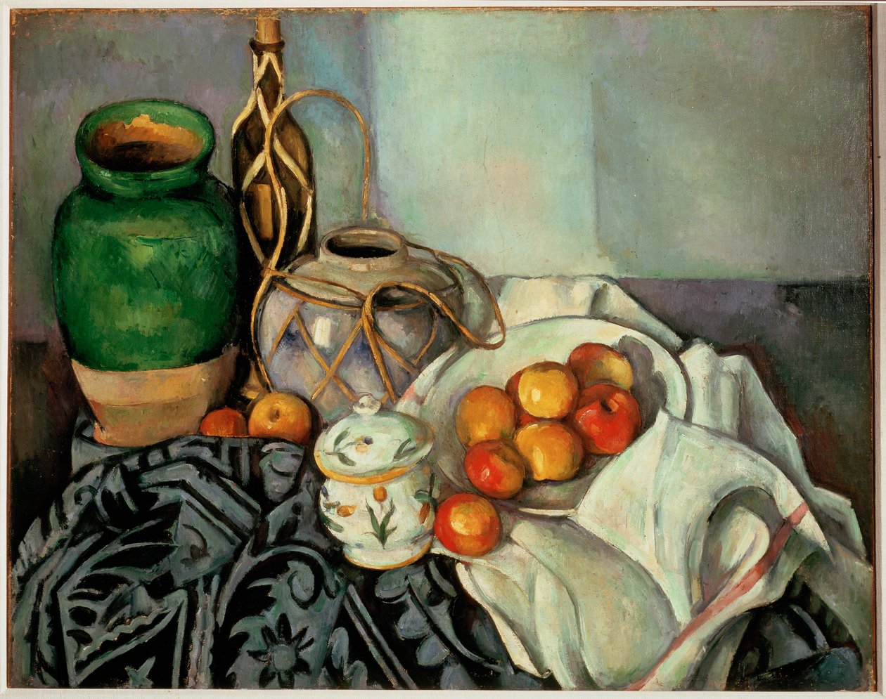 Zátiší s jablky (olej na plátně) od Paul Cezanne