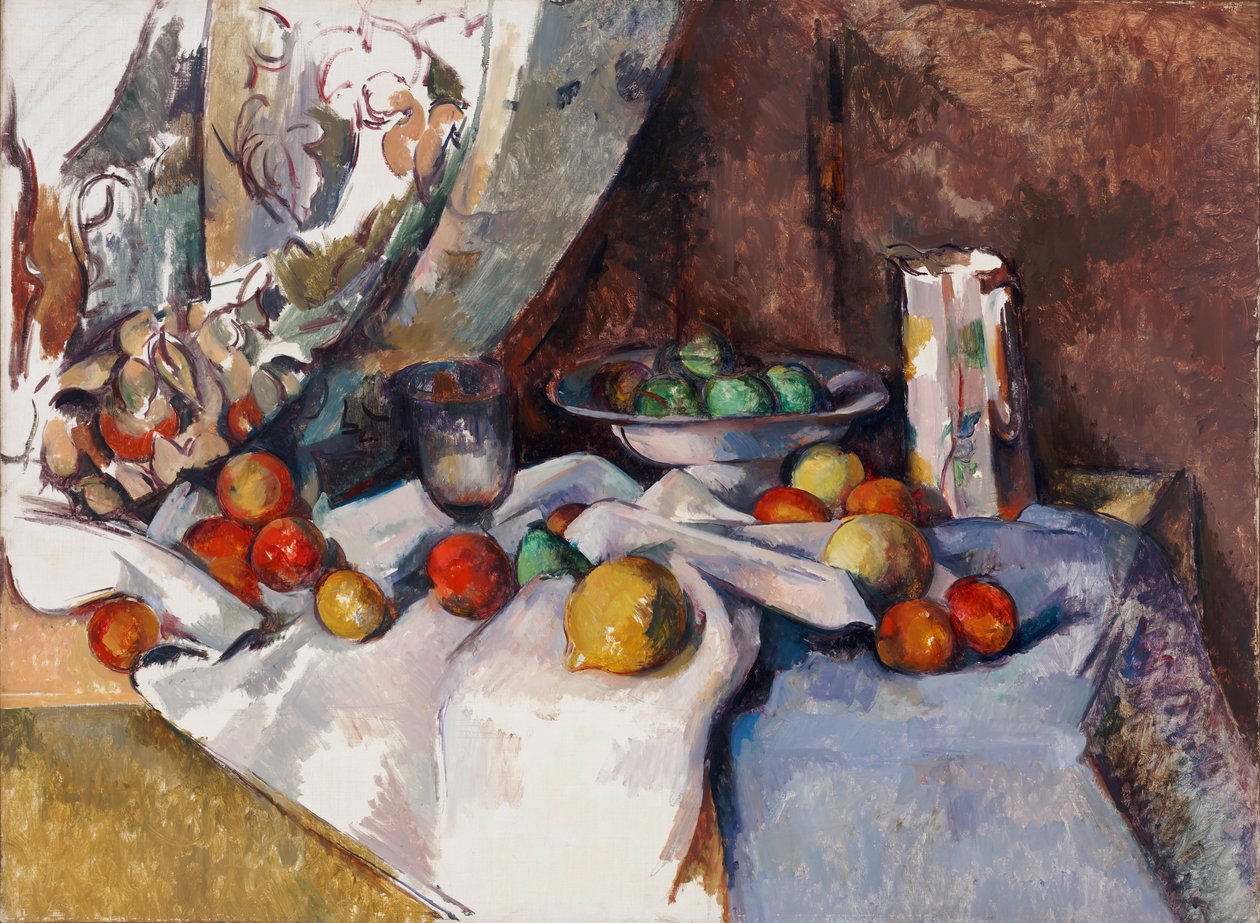 Zátiší s jablky od Paul Cézanne