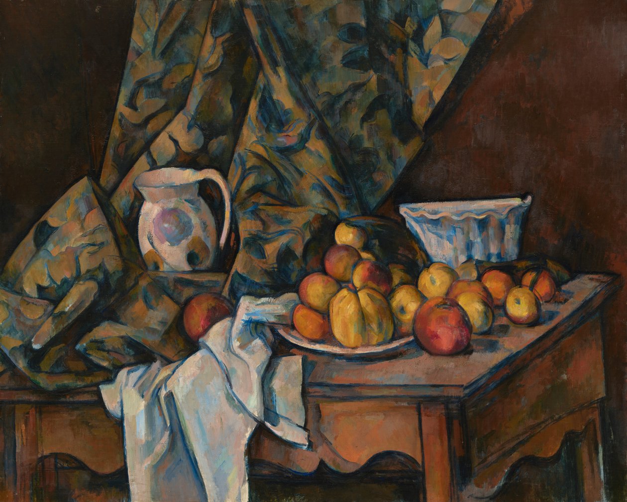 Zátiší s jablky a broskvemi od Paul Cézanne