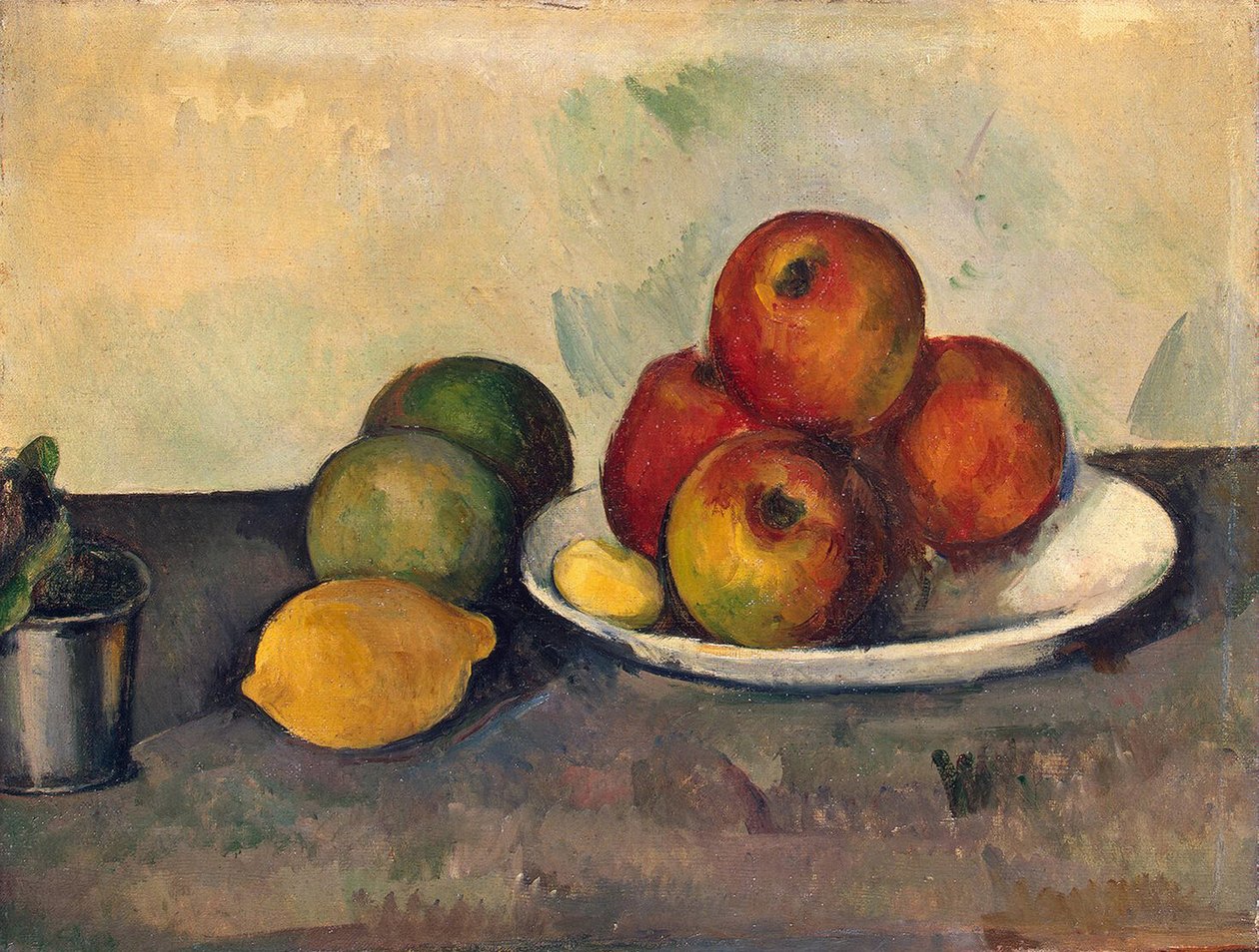 Zátiší s jablky, kolem roku 1890 (olej na plátně) od Paul Cézanne
