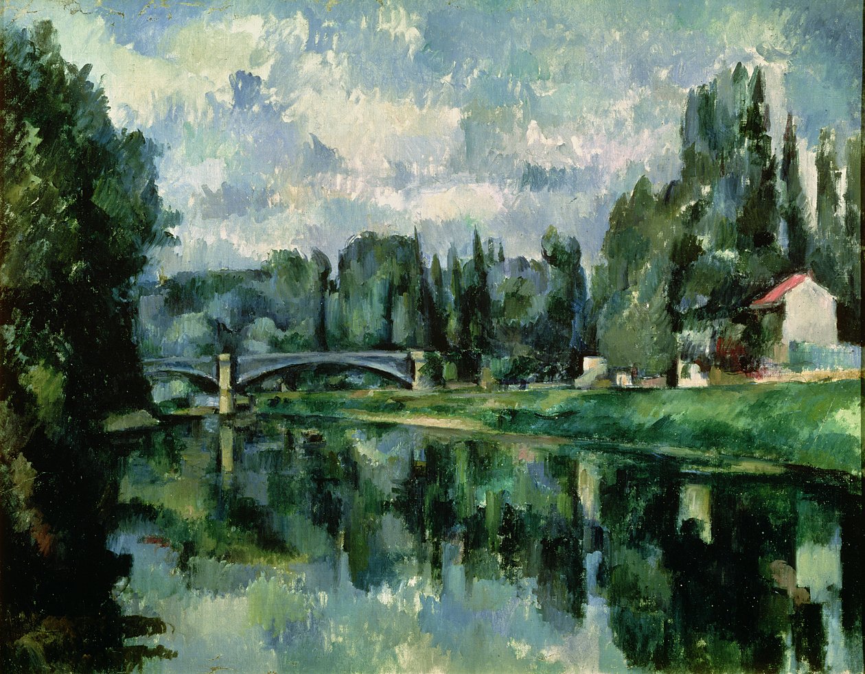 The Banks of the Marne at Creteil, c.1888 (olej na plátně) od Paul Cézanne