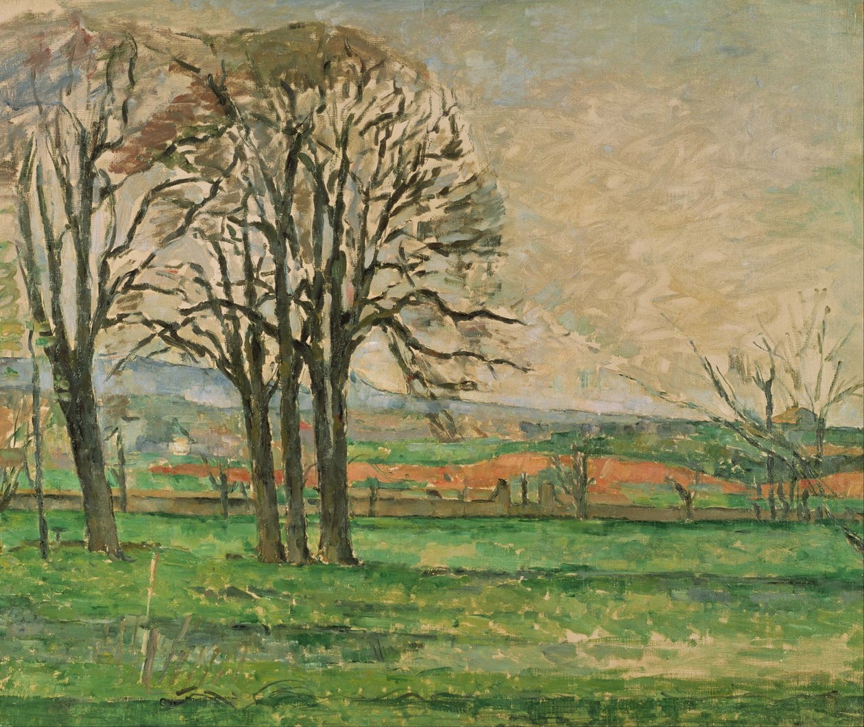 Holé stromy v Jas de Bouffan  od Paul Cézanne