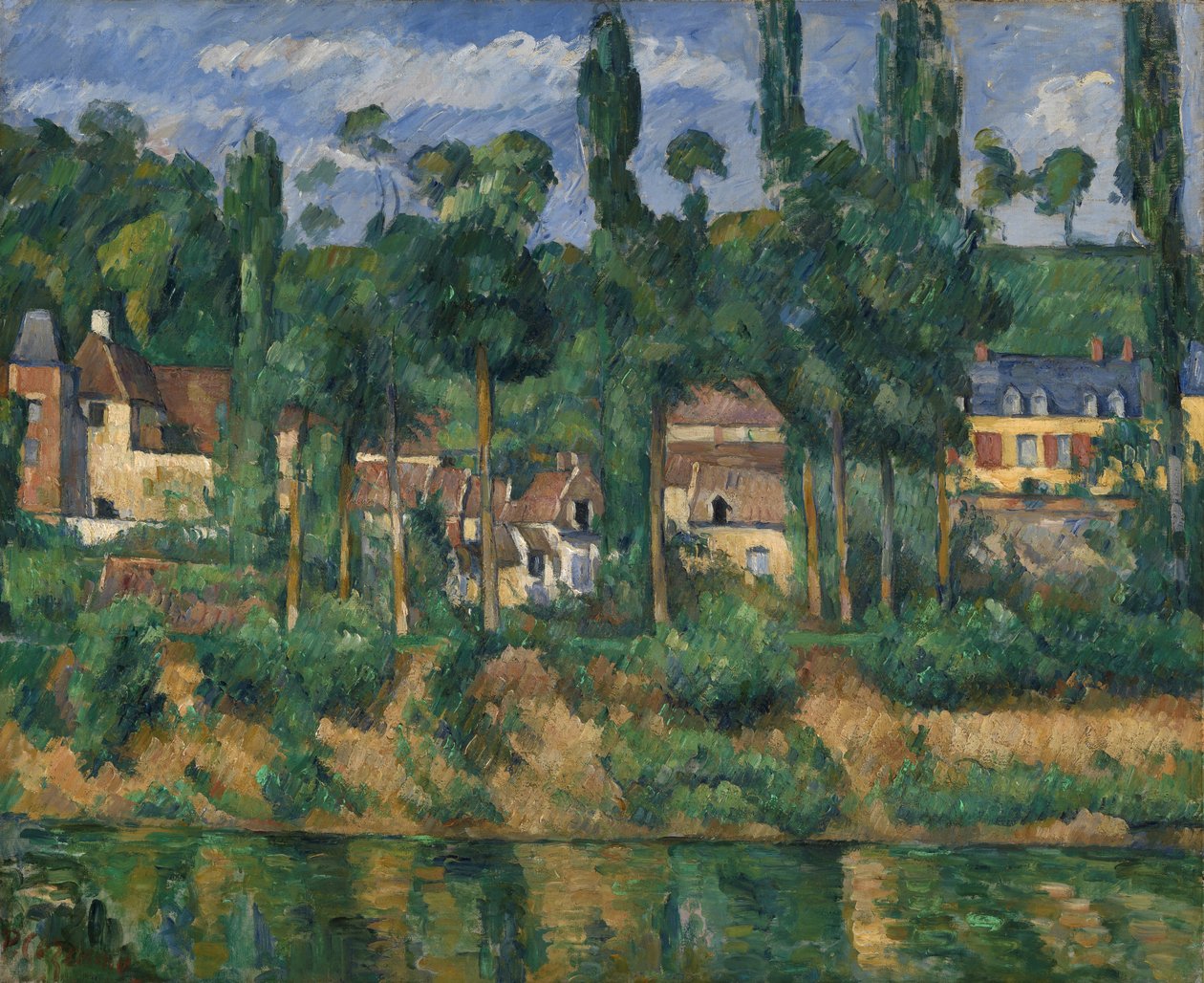 Chateau de Medan, n. 1880 (öljy kankaalle) od Paul Cézanne