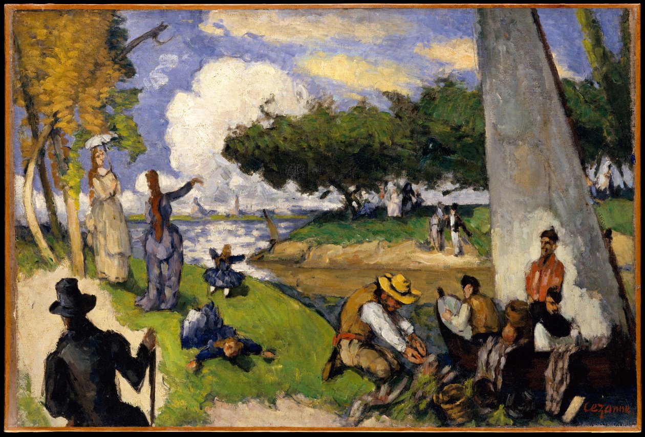 Rybáři (fantastická scéna) od Paul Cézanne