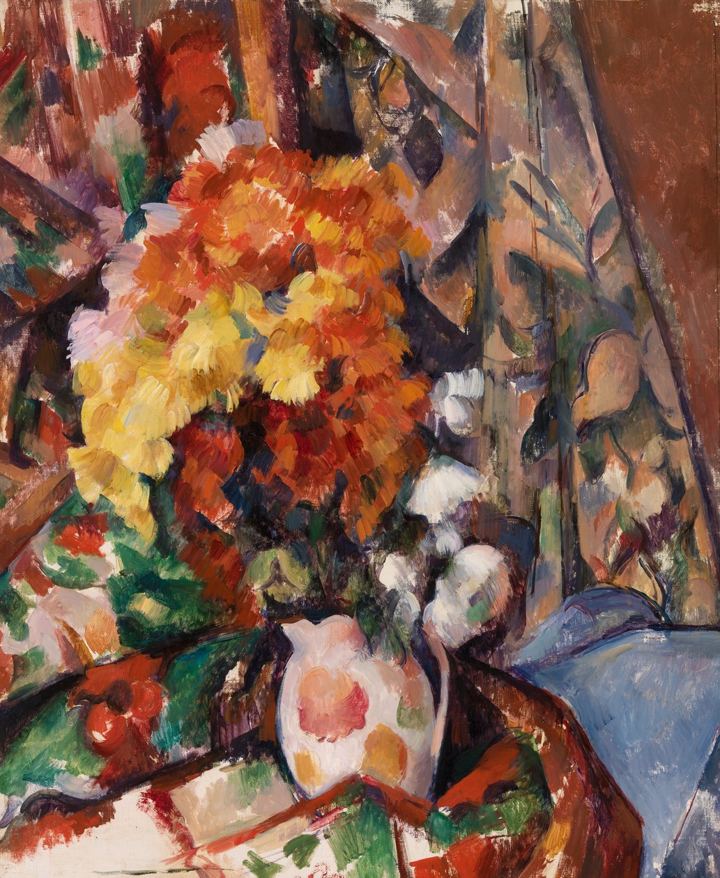 Květovaná váza od Paul Cézanne
