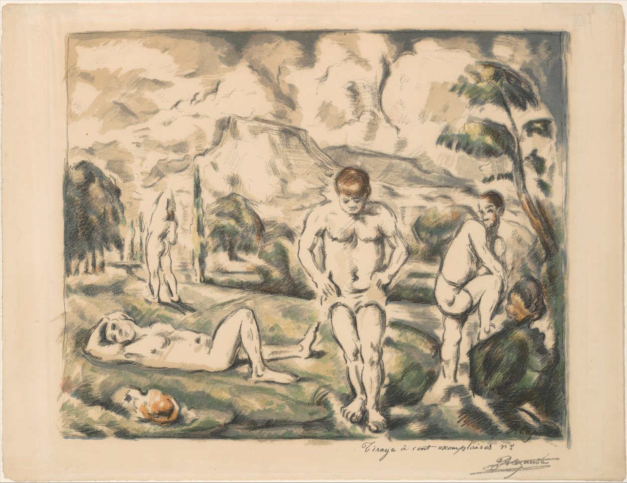 Velké koupající se ženy (Les Baigneurs) od Paul Cézanne