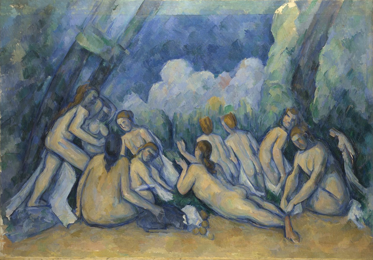 The Large Bathers, cca 1900-05 (olej na plátně) od Paul Cézanne