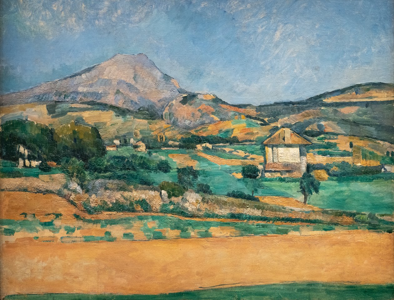 Pláň od Montagne Sainte-Victoire. Pohled z Valcros od Paul Cézanne