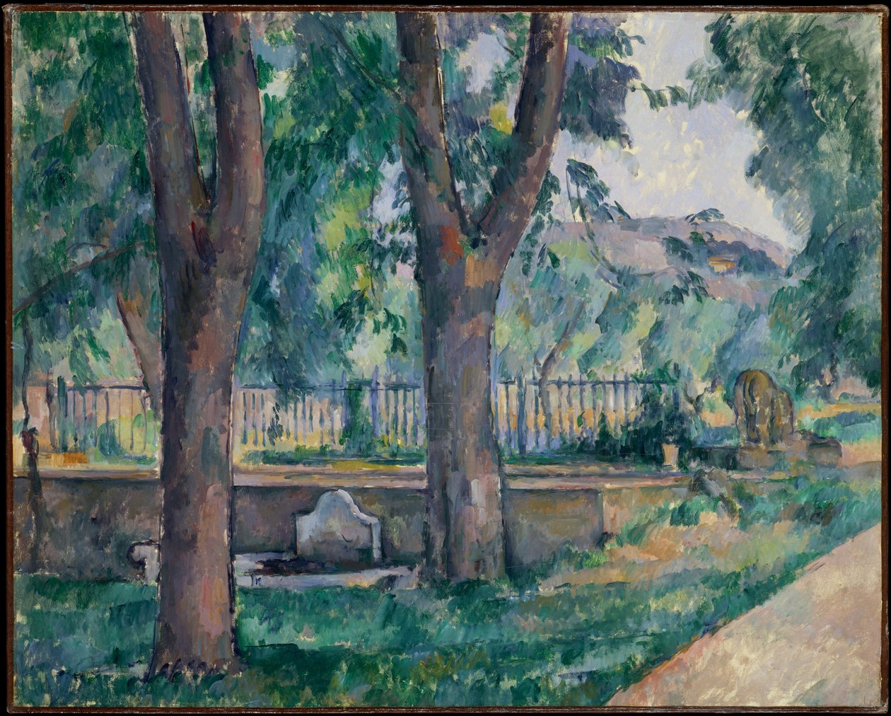 Bazén v Jas de Bouffan od Paul Cézanne