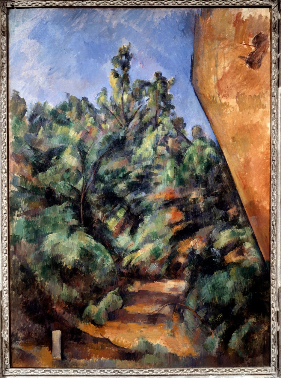 The Red Rock Painting od Paula Cezanna (1839-1906) od Paul Cézanne