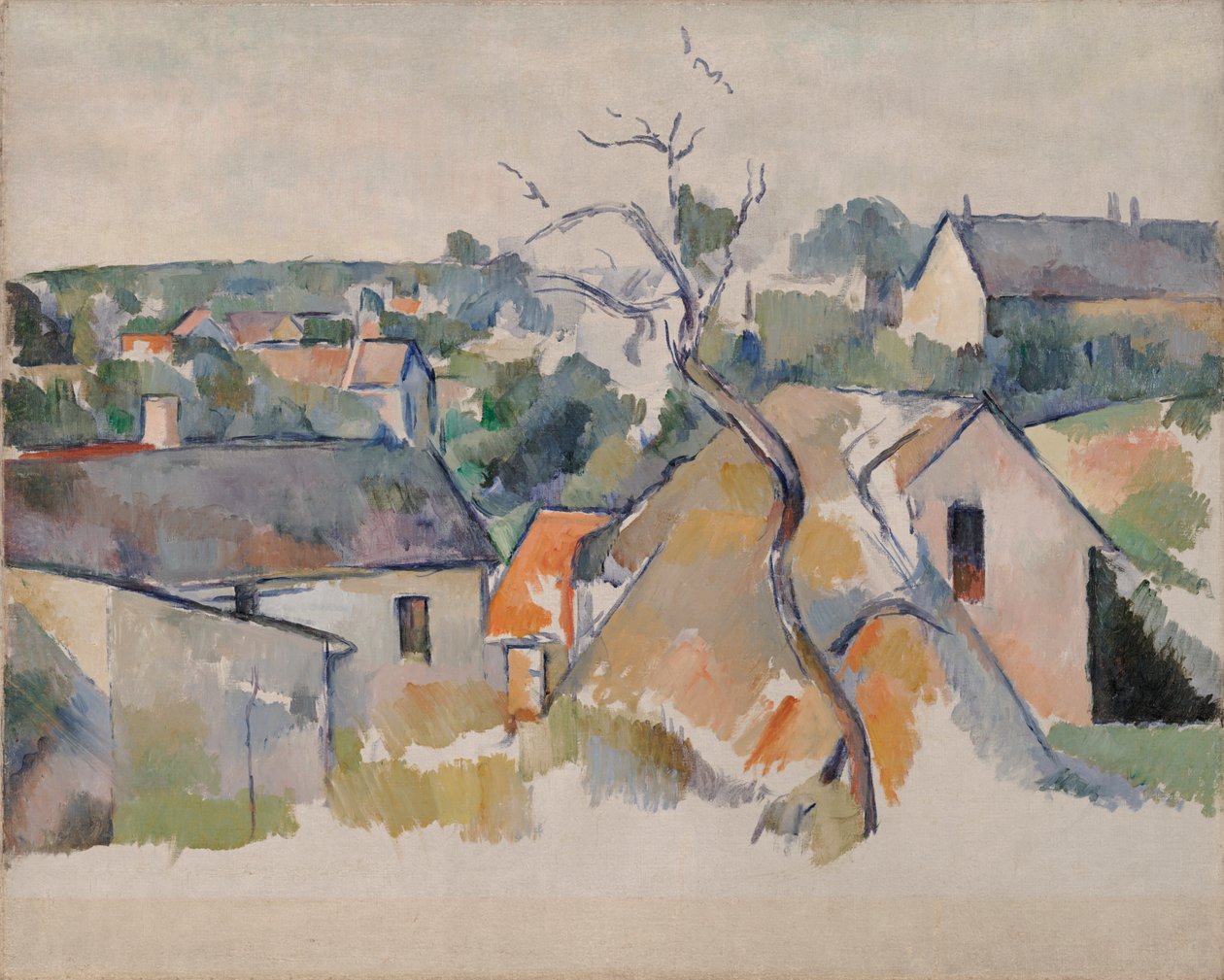 The Rooftops, cca 1898 (olej na plátně) od Paul Cézanne