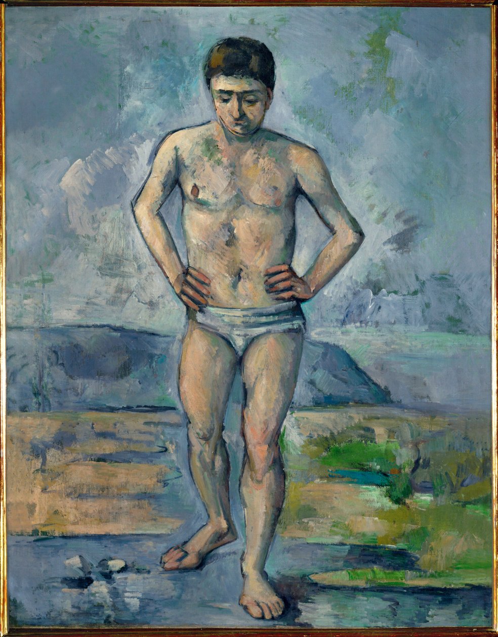 Velký koupající se (olejomalba) od Paul Cezanne