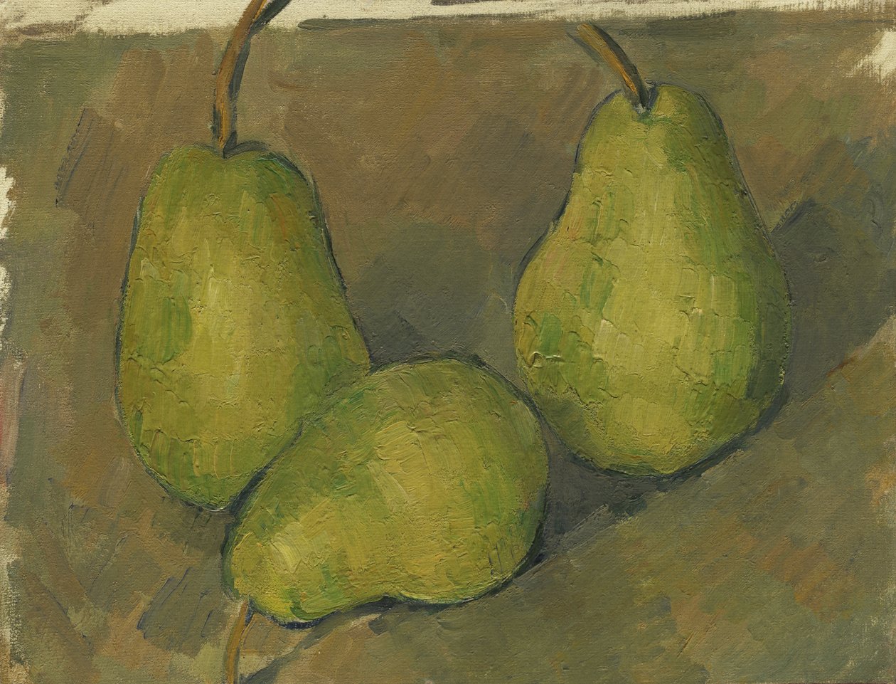 Tři hrušky od Paul Cézanne