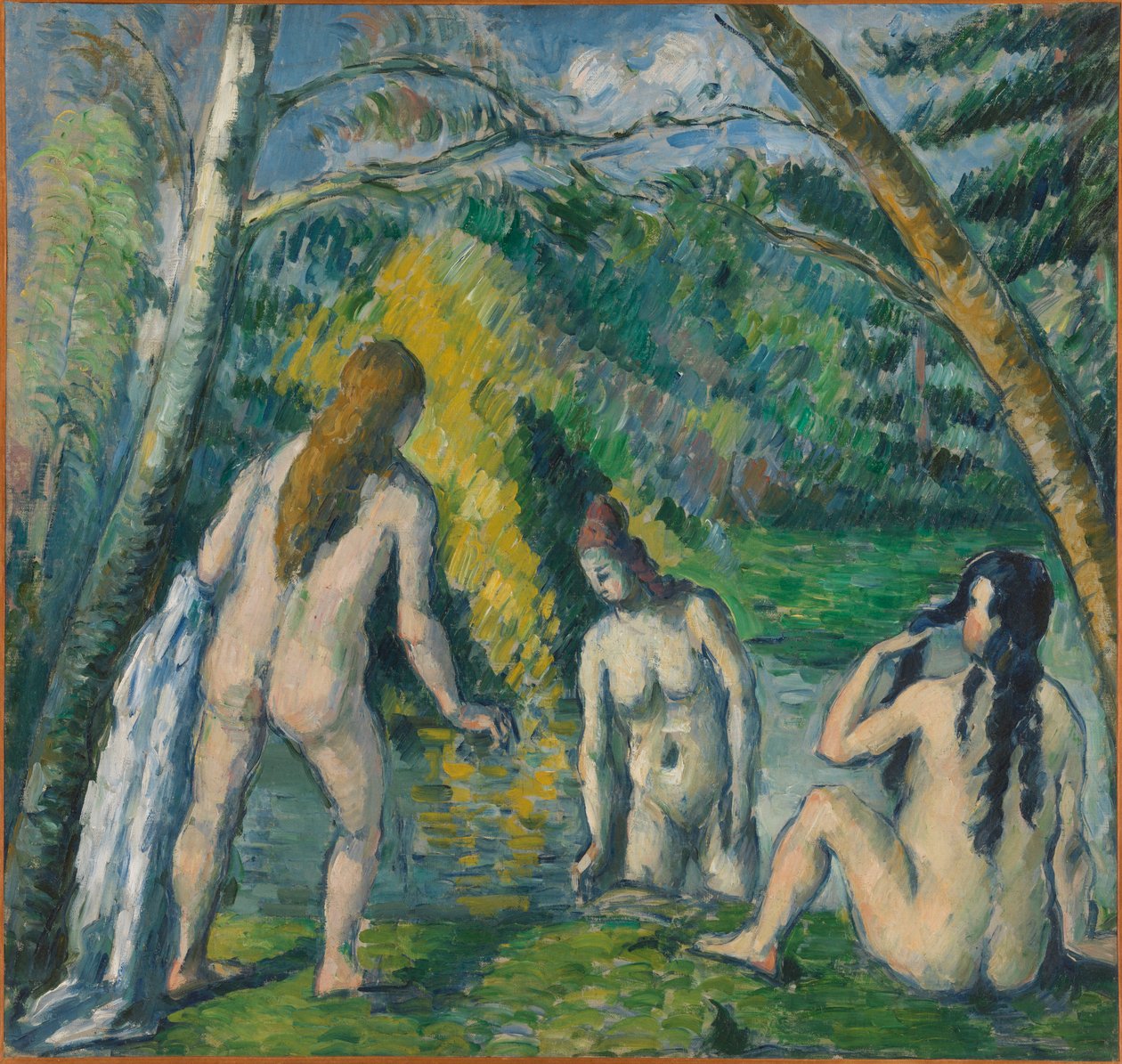 Drei Badende od Paul Cézanne