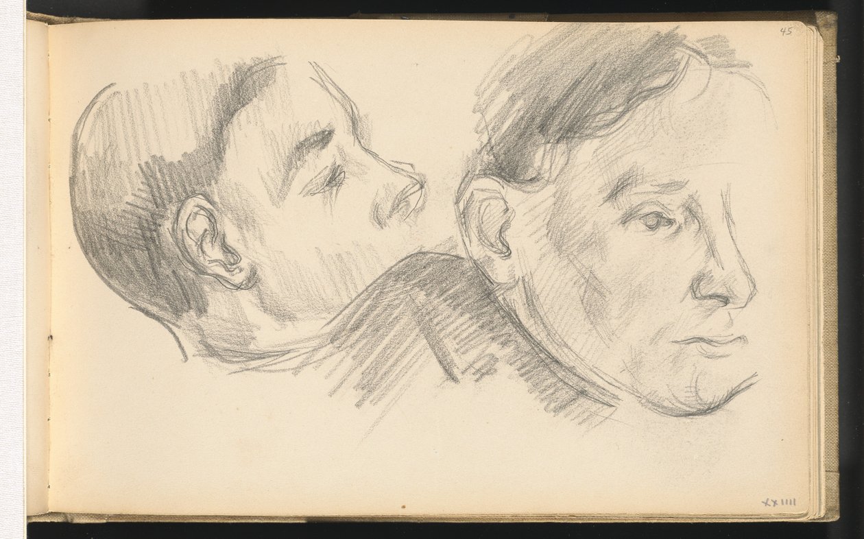 Dvě hlavy od Paul Cézanne