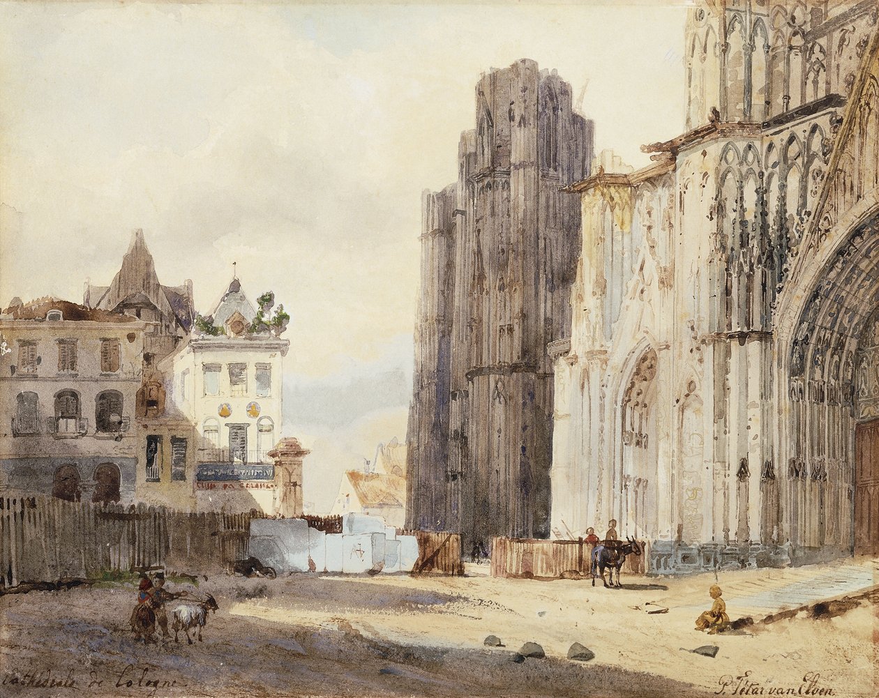 Cathedrale de Cologne od Paul Constantin Dominique Tetar van Elven