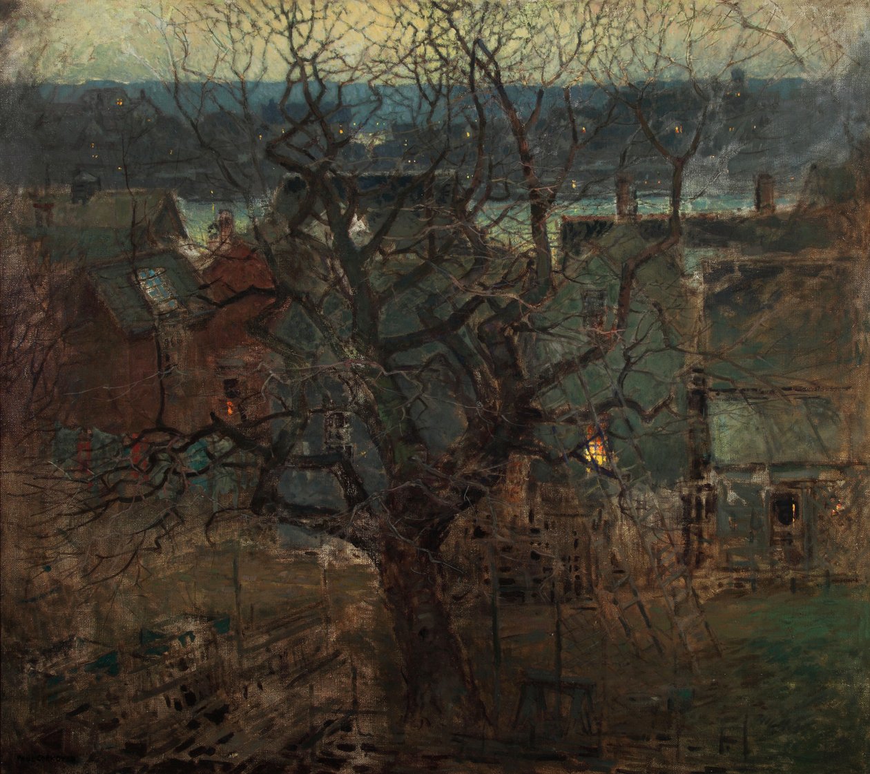 Řeka Charles, Boston, kolem roku 1910 od Paul Cornoyer
