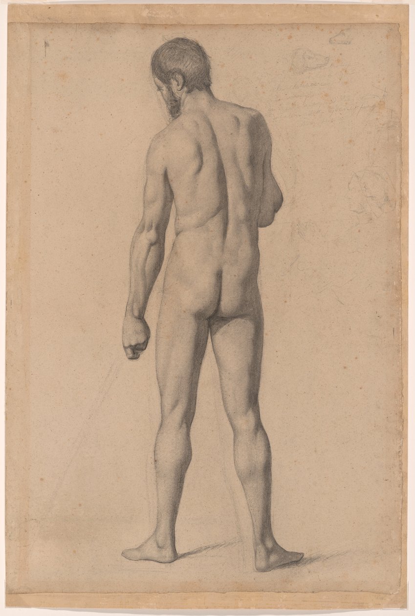 Akademický akt při pohledu zezadu od Paul Cézanne