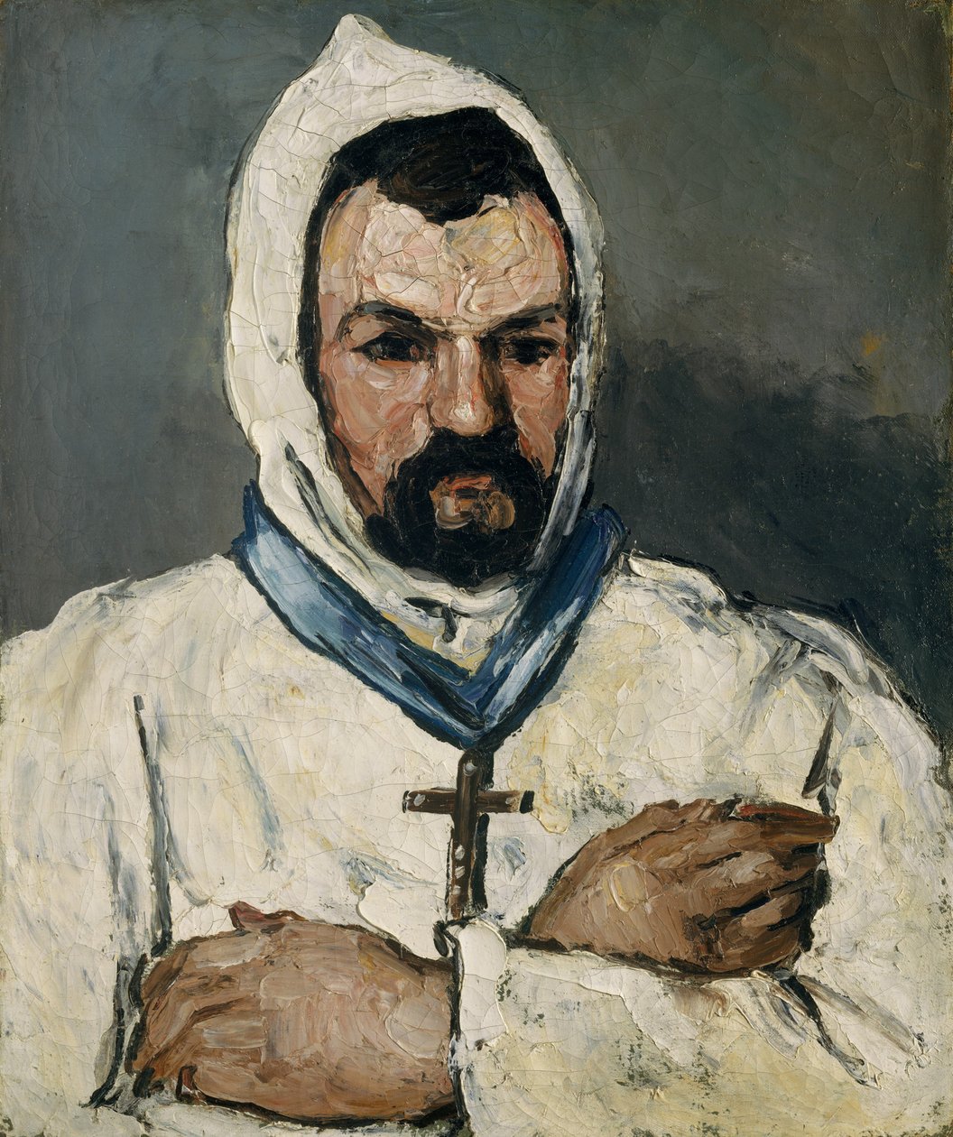 Antoine Dominique Sauveur Aubert narozen 1817, strýc umělců, jako mnich, 1866. od Paul Cézanne