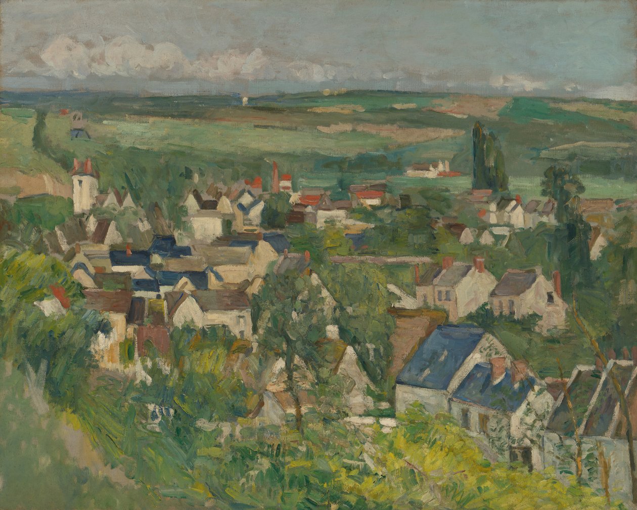 Auvers, Panoramatický výhled, 187375. od Paul Cézanne