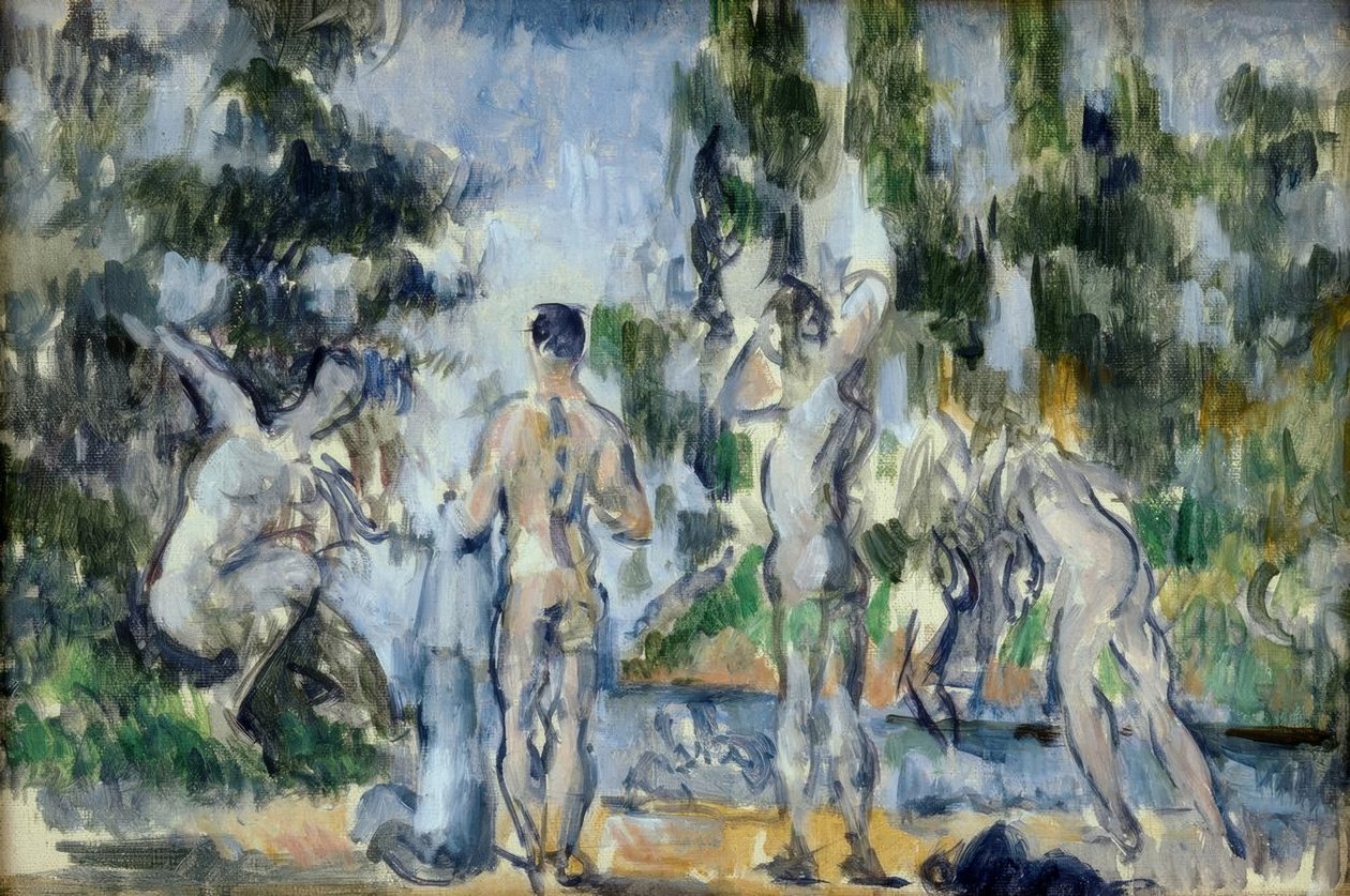 Koupající se od Paul Cézanne
