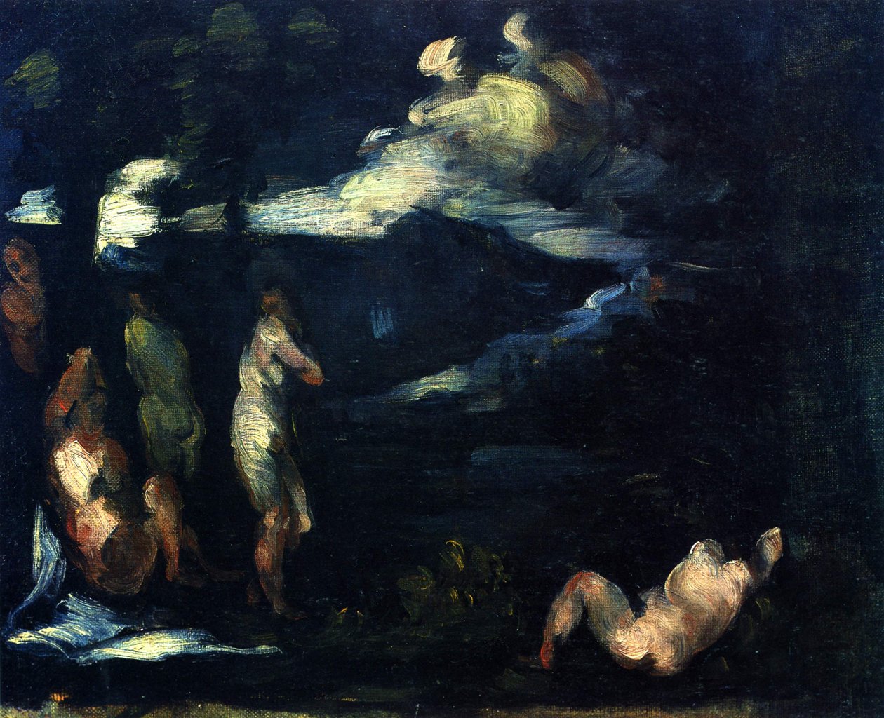 Koupající se od Paul Cézanne