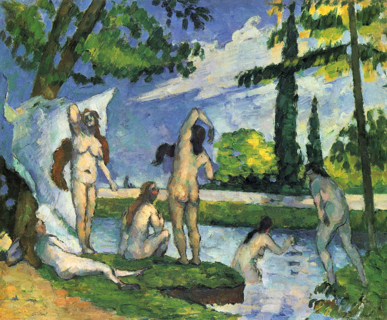 Koupající se od Paul Cézanne