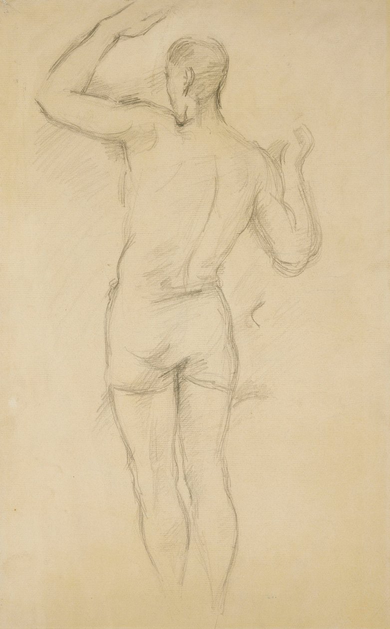 Koupání stojící; stojící koupající se, c. 1885-88 od Paul Cézanne