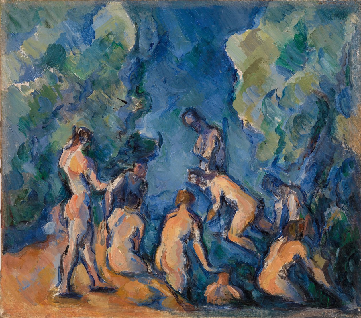 koupající se (baigneurové) od Paul Cézanne