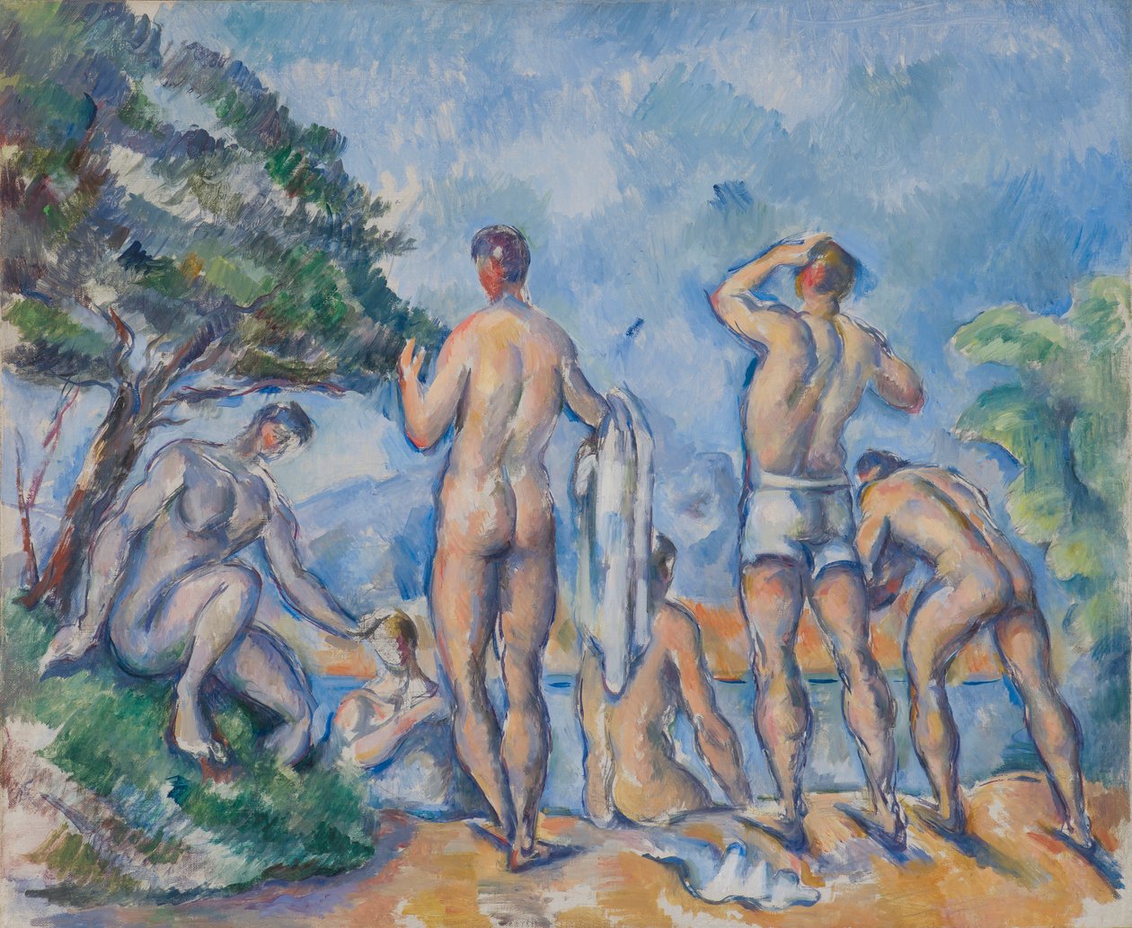 Koupající se od Paul Cézanne