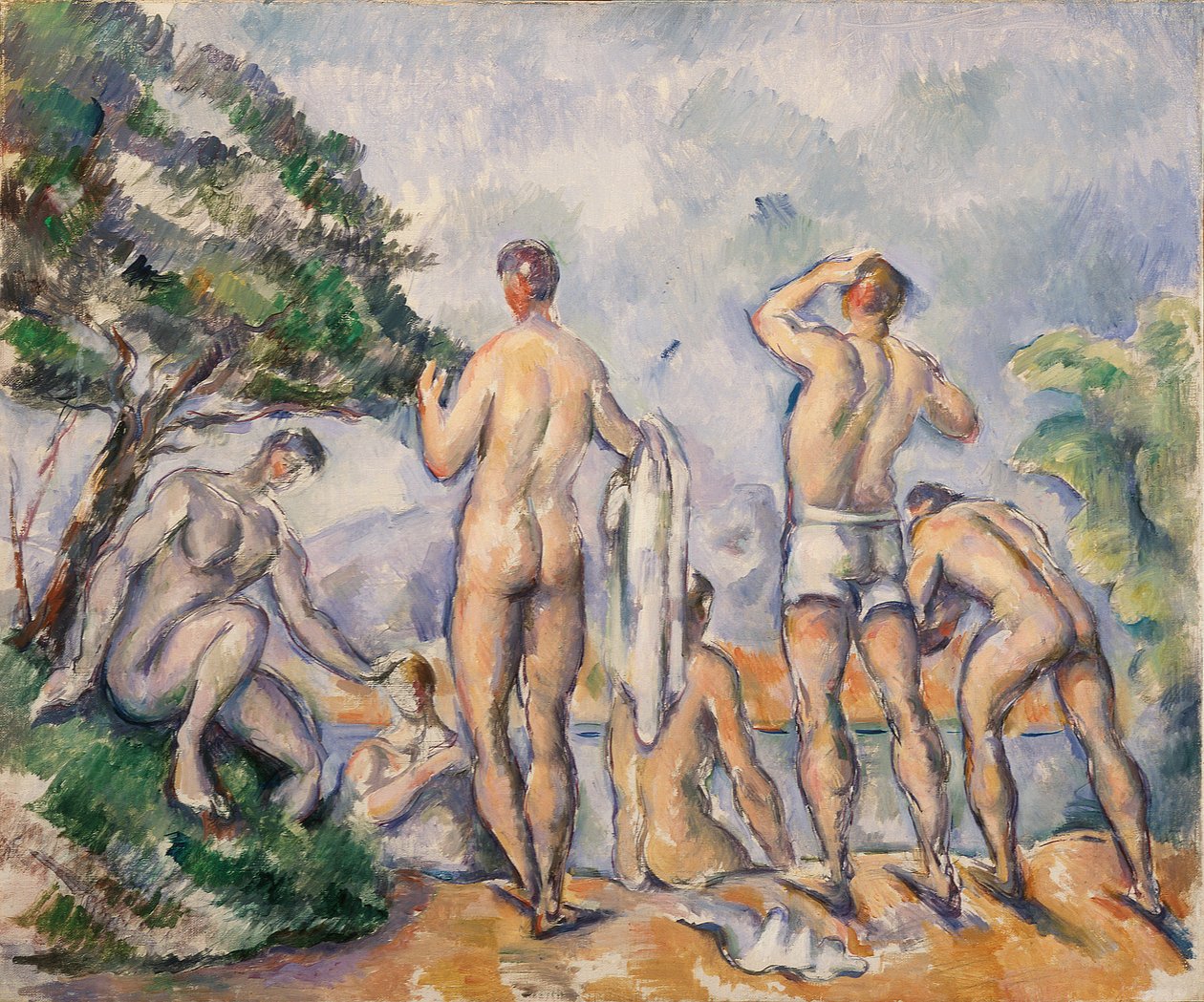 Koupající se od Paul Cézanne