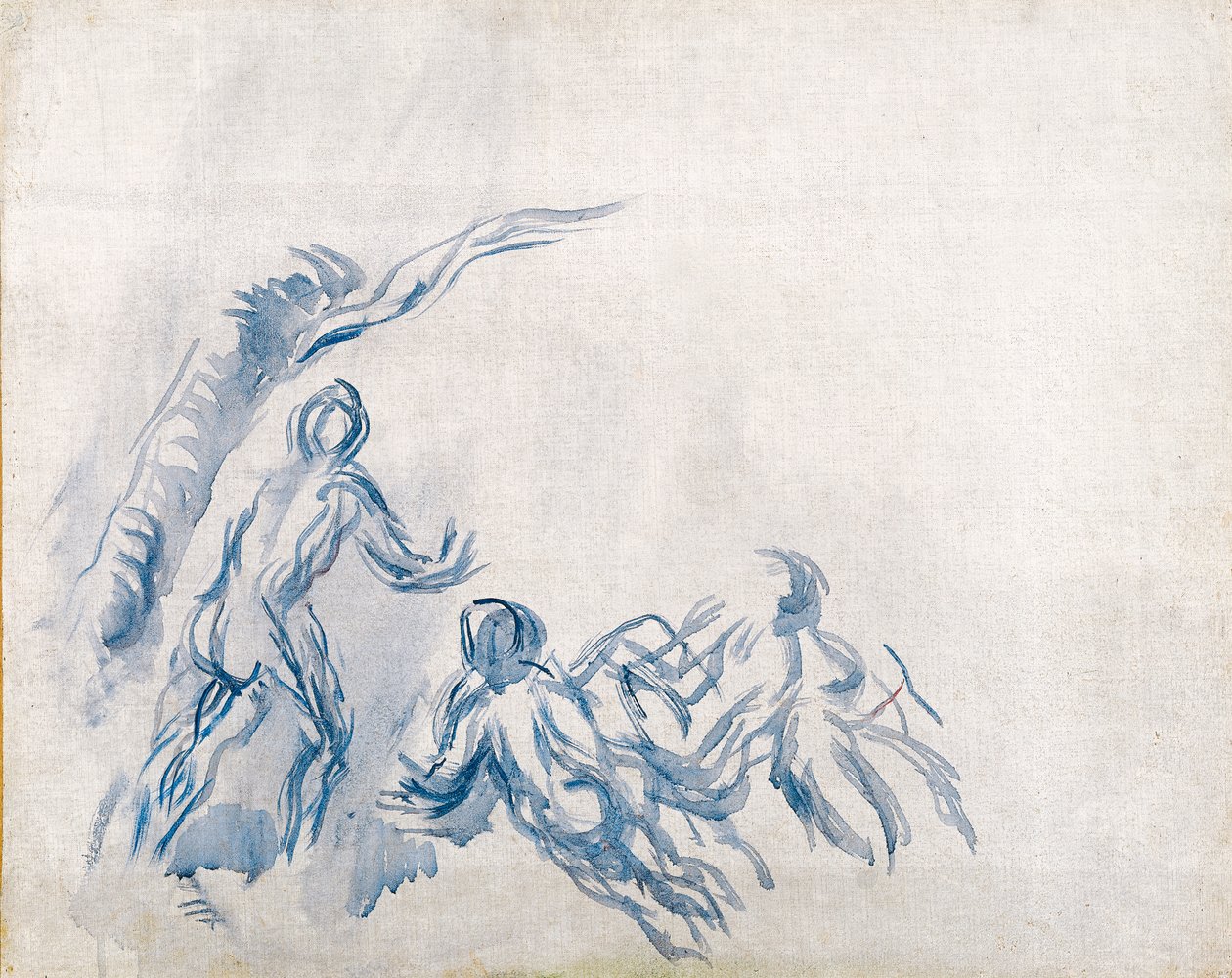 Bathers Baigneuses, 1904-1906 od Paul Cézanne