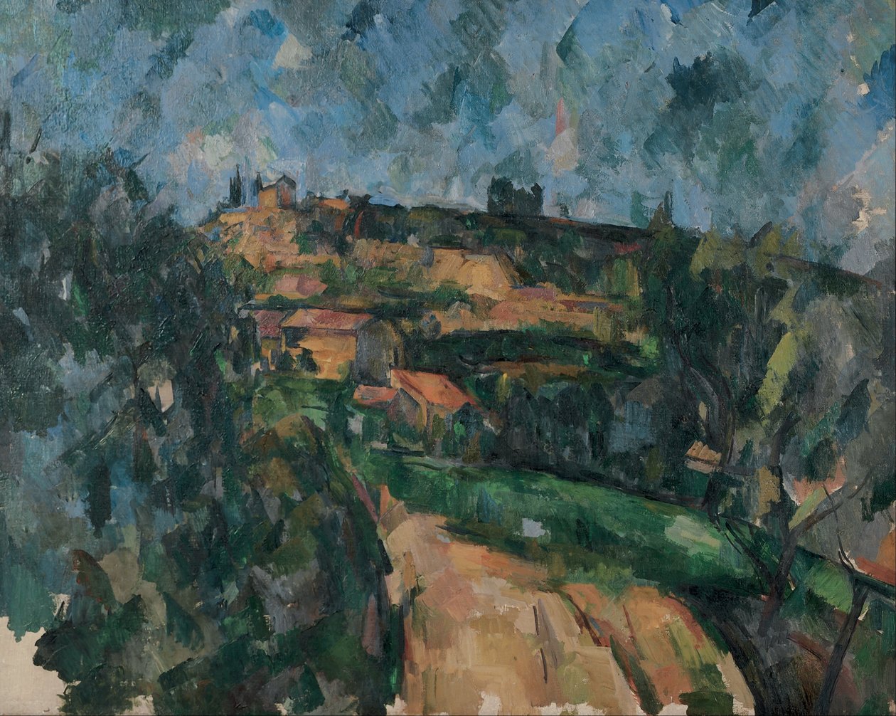 Ohyb silnice v horní části Chemin Des Lauves od Paul Cézanne
